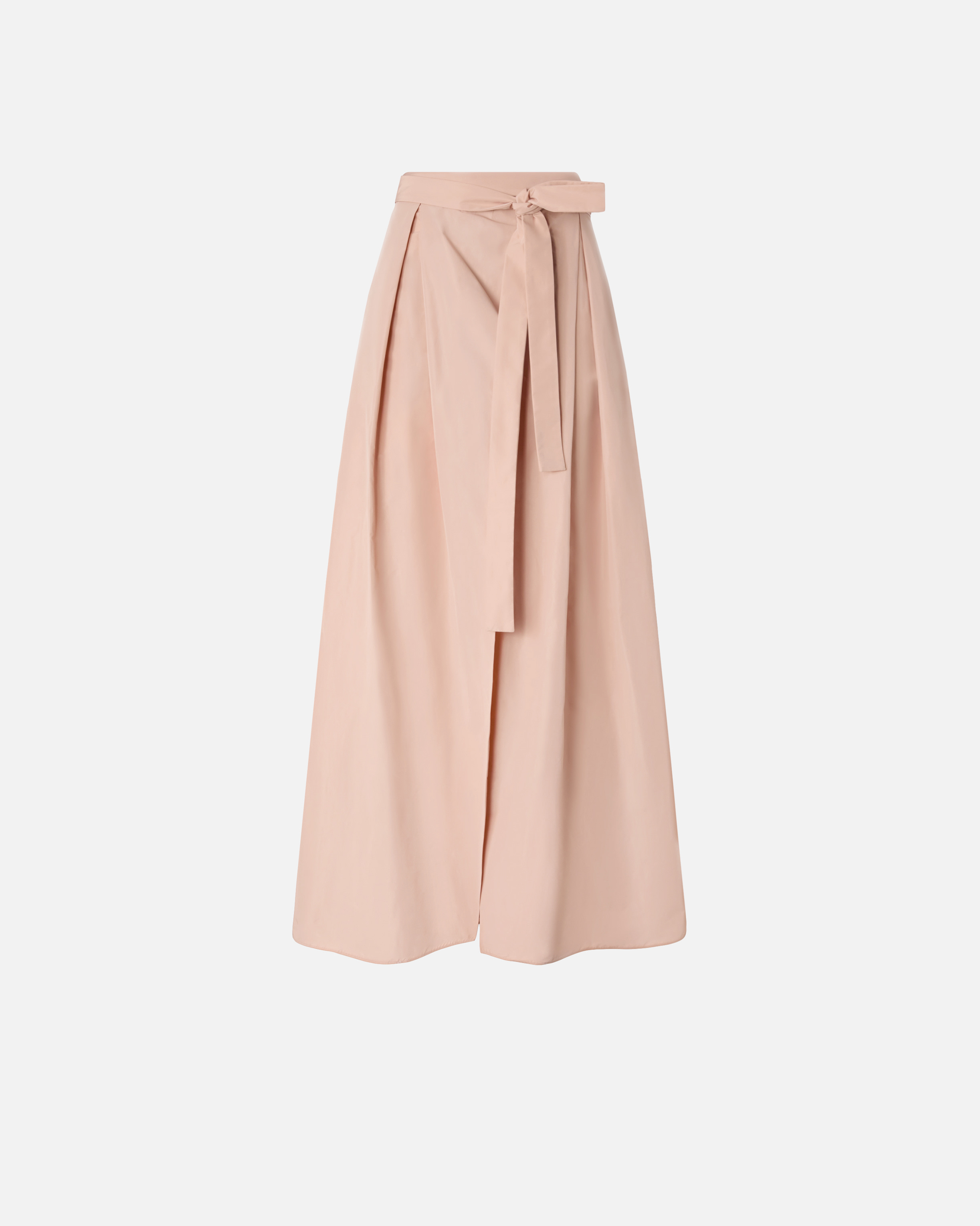 Long wrap skirt with bow Pink