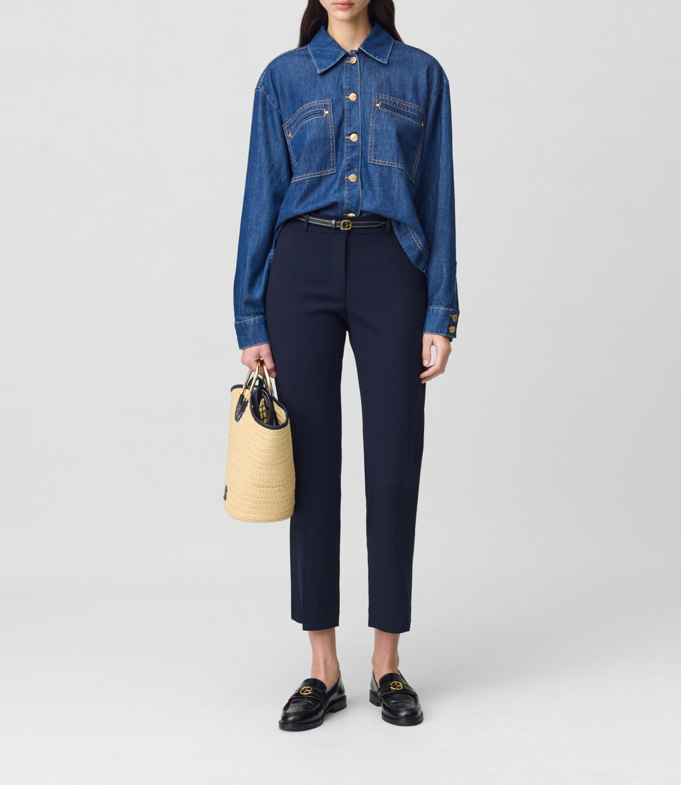 Rechte broek CLAUDIE PIERLOT Blauw