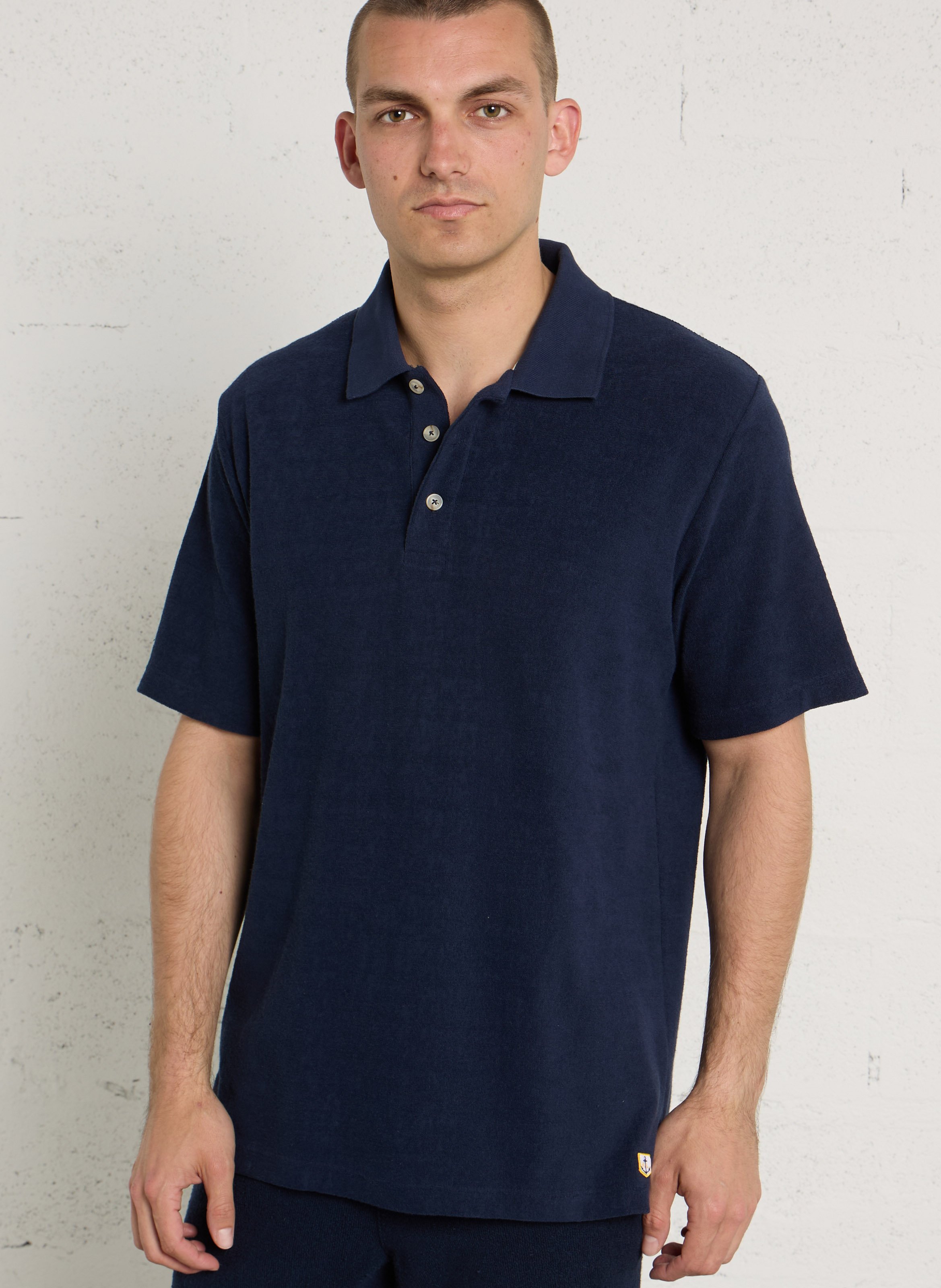 Oversized cotton polo shirt ARMOR LUX Blue