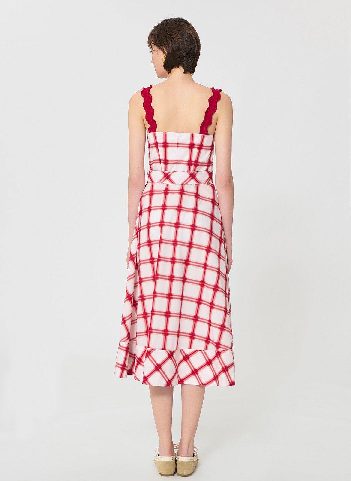 Kurzkleid aus Baumwolle TARA JARMON Rot