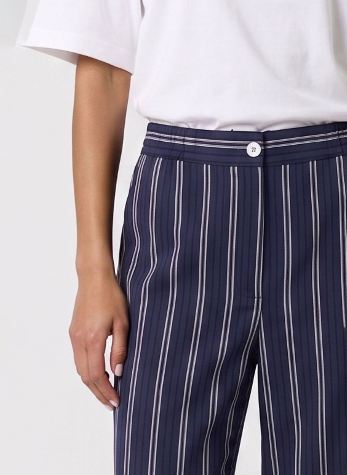Pantalon large à rayures GERARD DAREL Bleu
