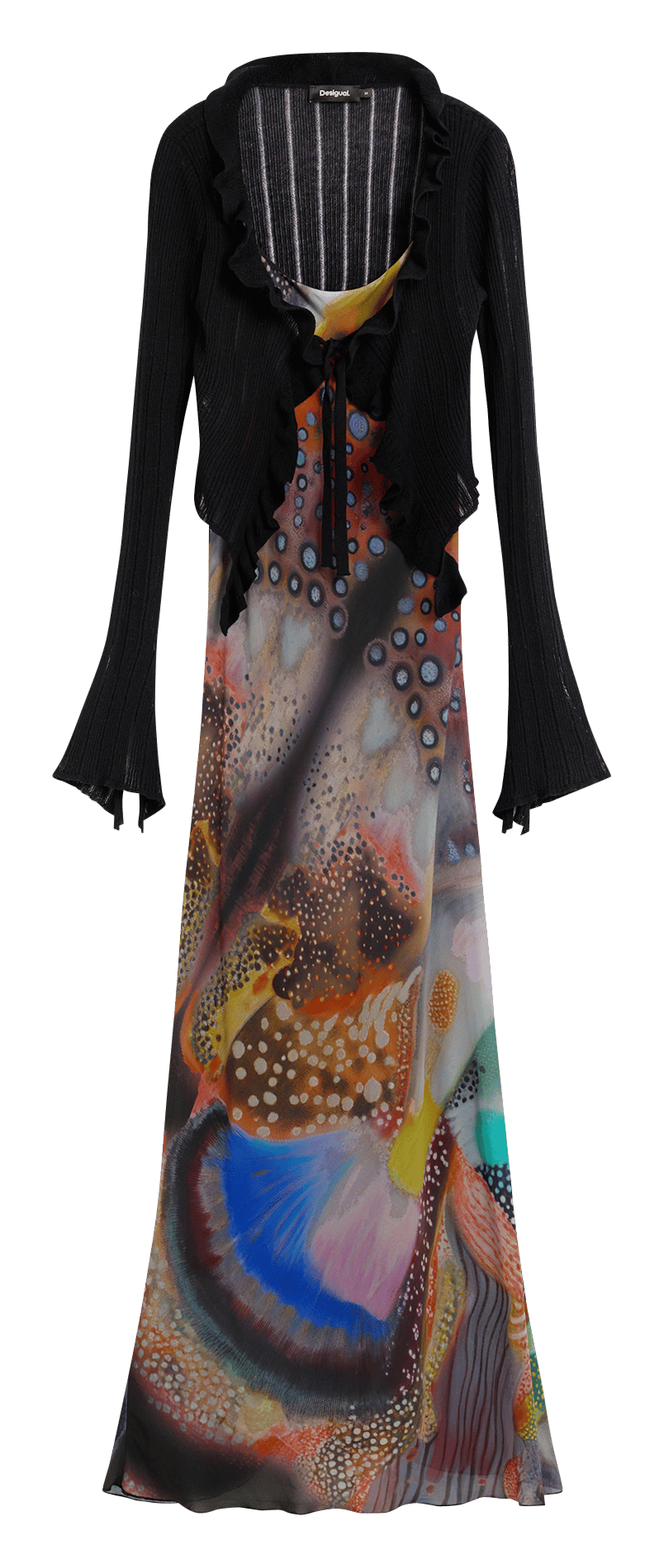 Robe longue imprimée DESIGUAL Multicolore