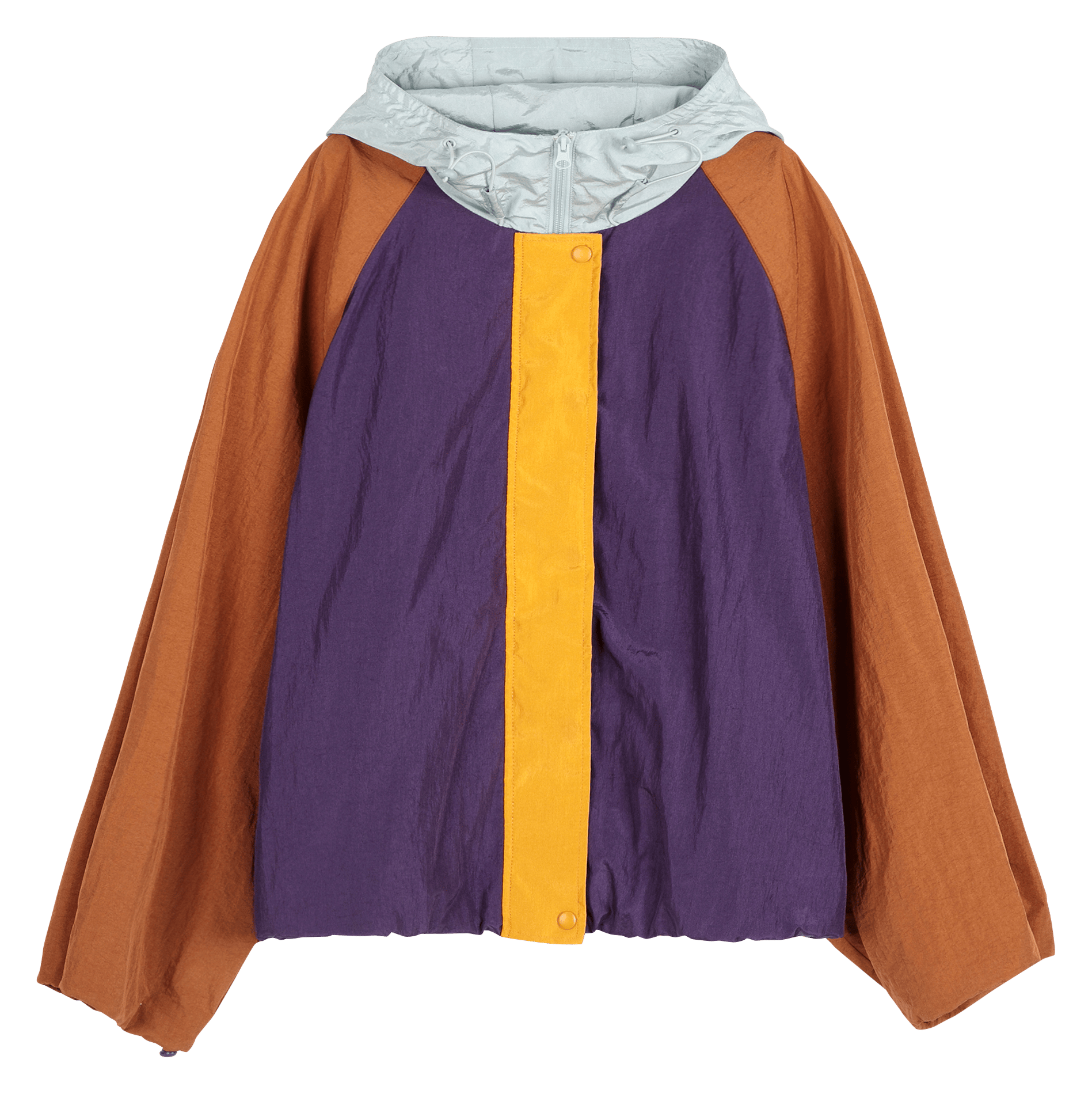 Veste color block à col à capuche BOBO CHOSES Marron