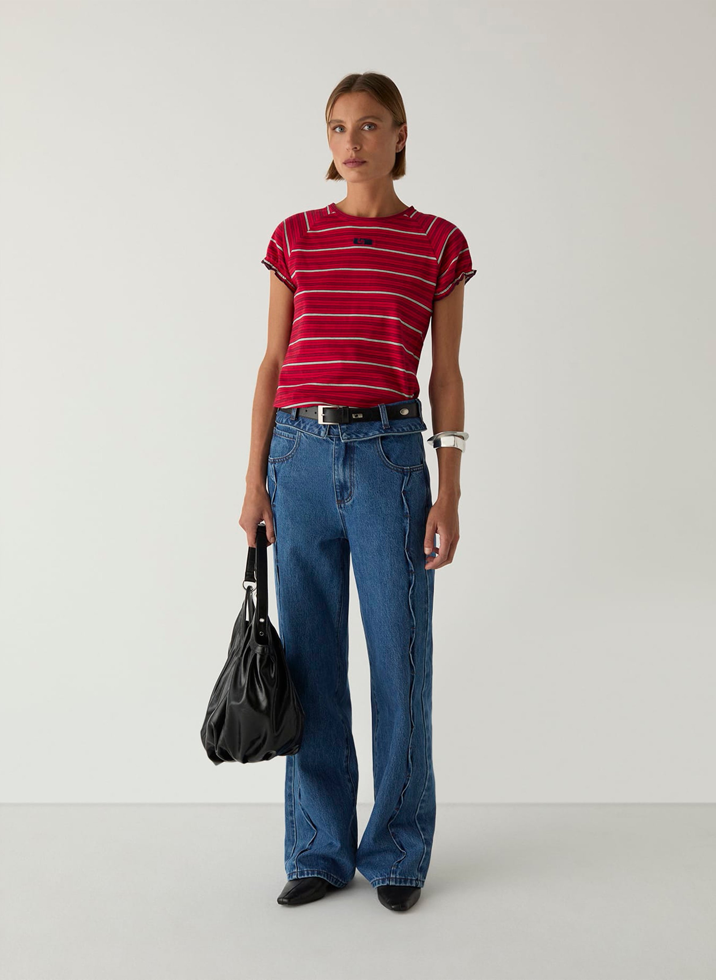 Cotton flared jeans LAAGAM Blue