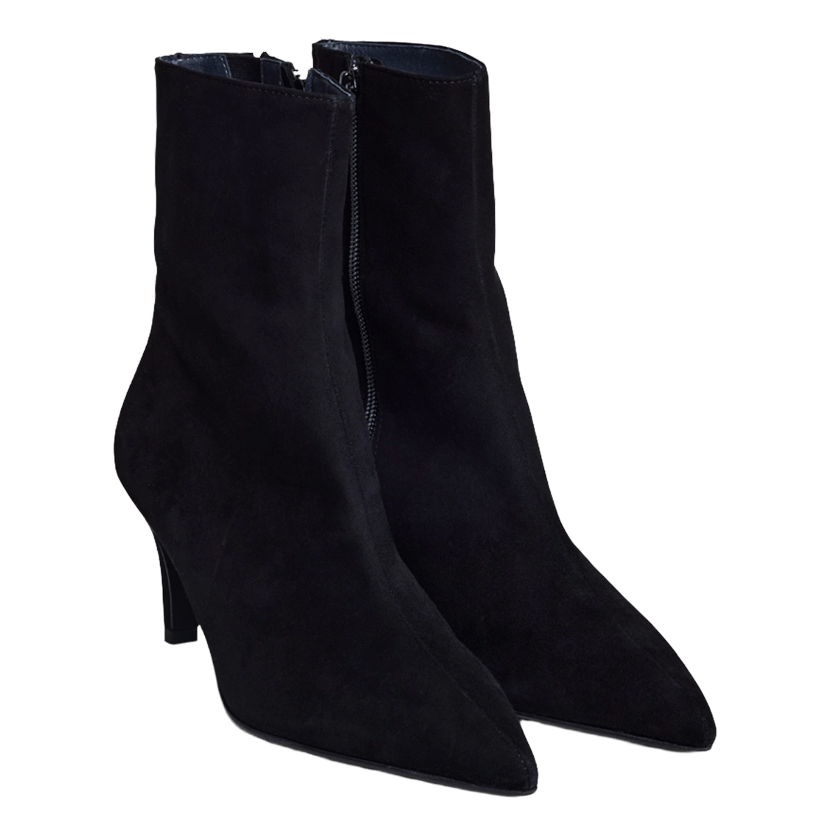 - 100% leather, - Round toes, - Inner zip fastening, - Heel height: 9 cm. JONAK Black