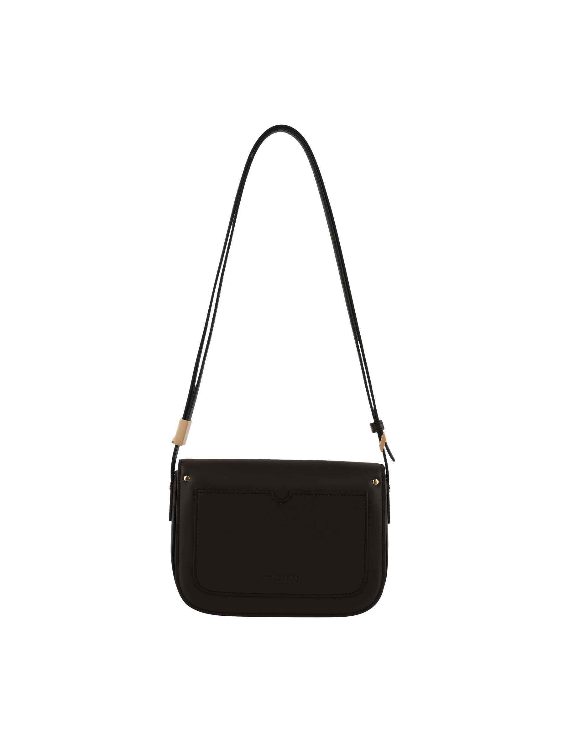 Crossbody bag in cowhide leather | Brown POURCHET Women