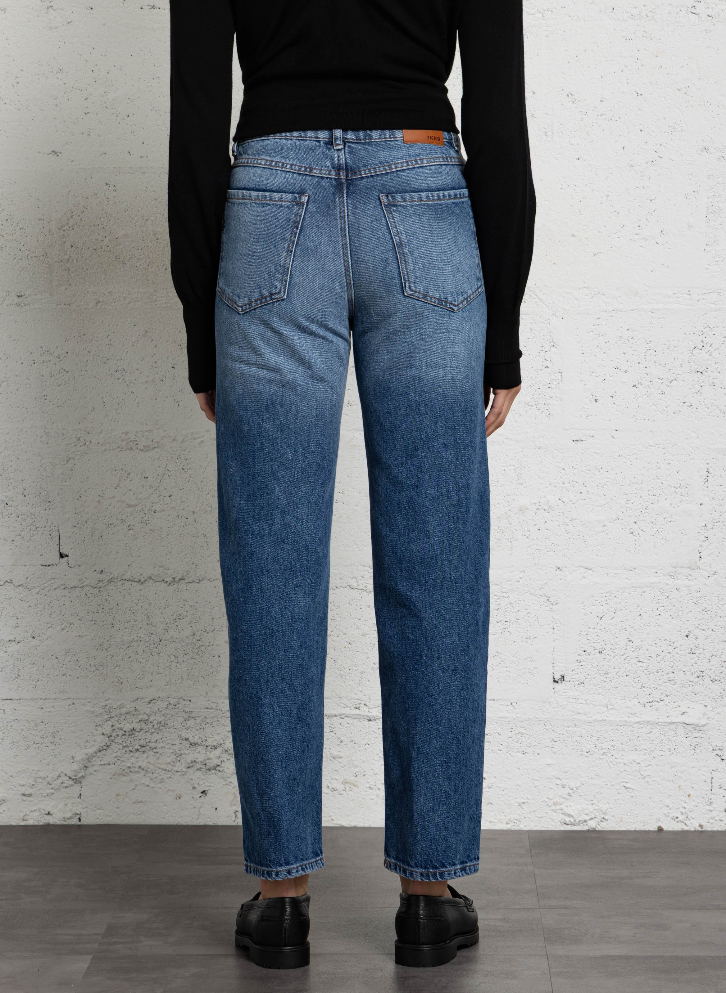 Slim-Jeans aus Baumwoll-Stretch IKKS Blau