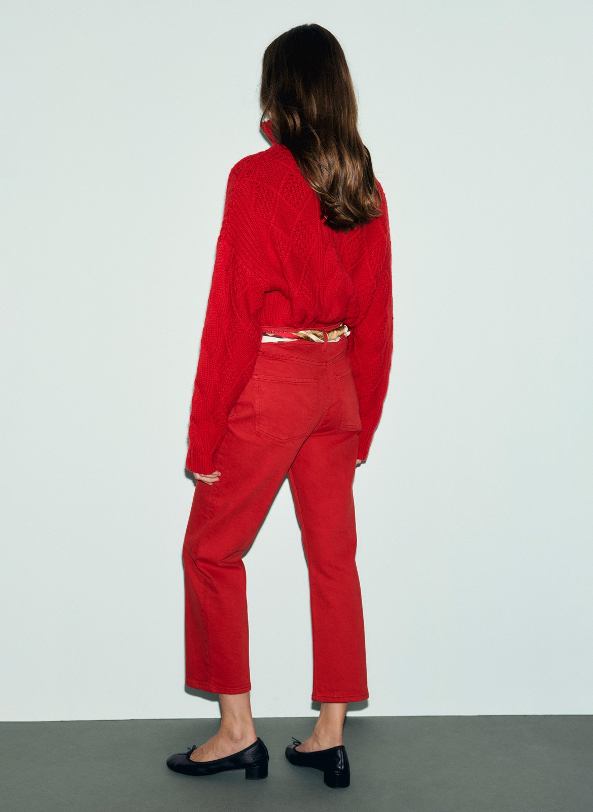 Gerade geschnittene 7/8-Hose uni GERARD DAREL Rot