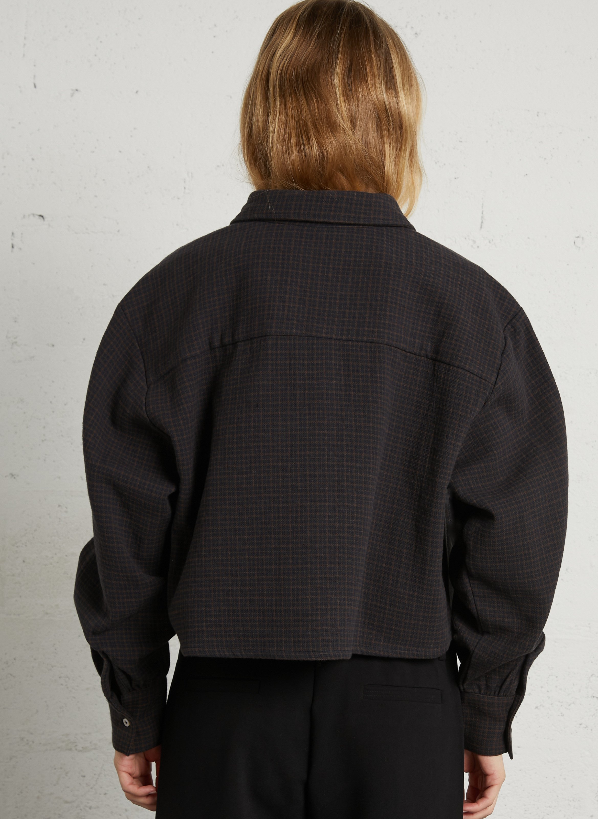 Wijde, geruite blouse AME ANTWERP Veelkleurig