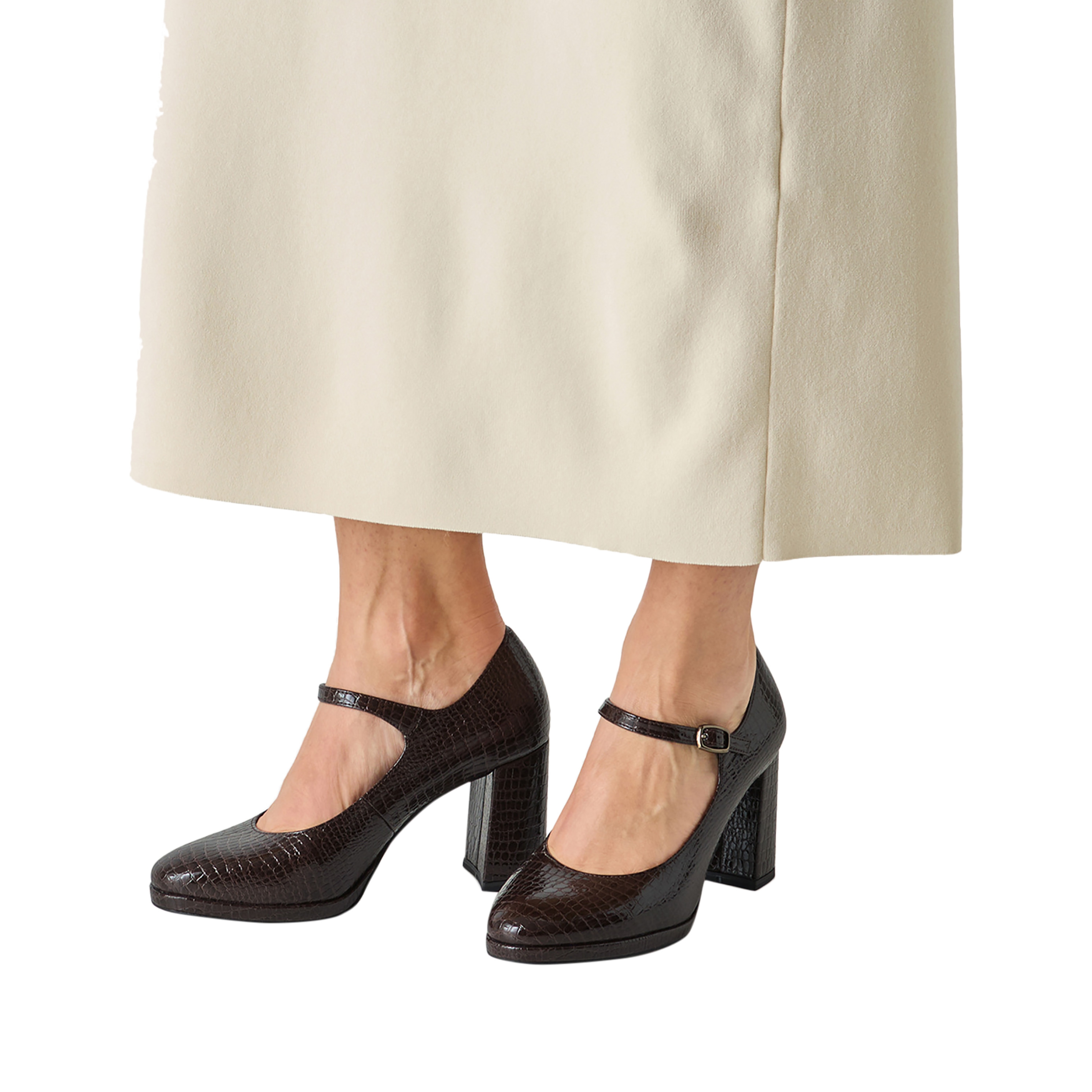 Strappy heeled pump TAMARIS Brown