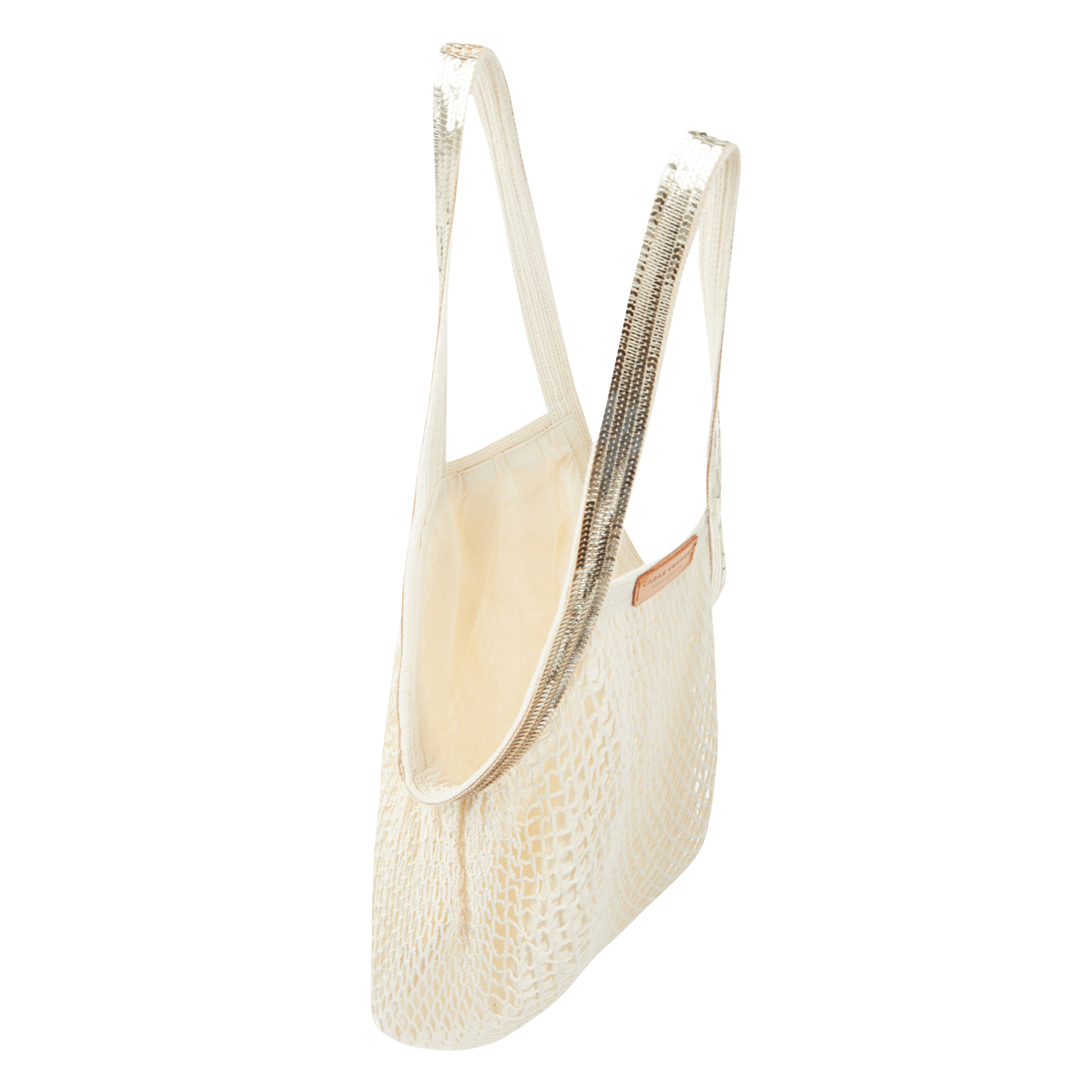 Organic cotton net bag Beige