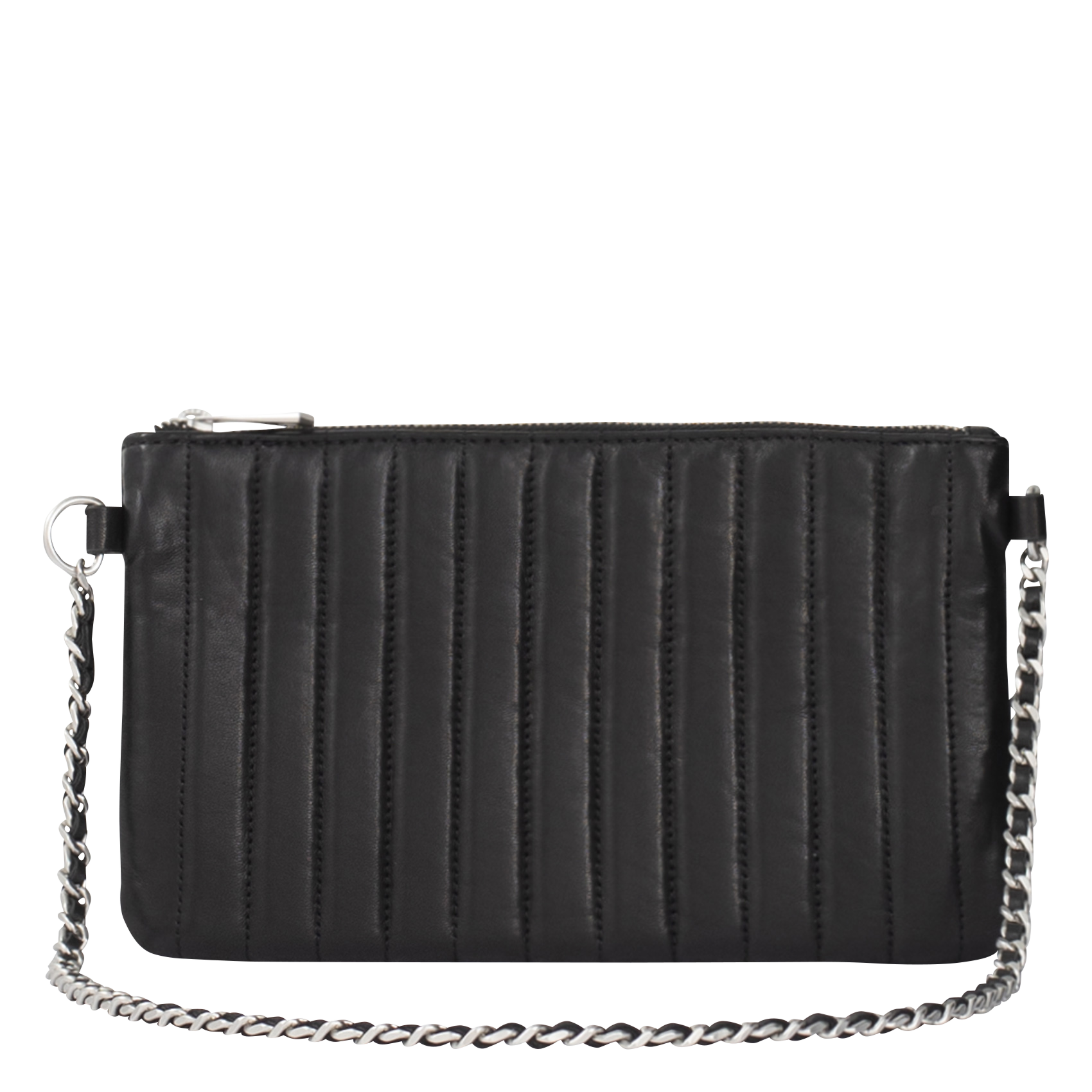 Leather shoulder bag IKKS Black