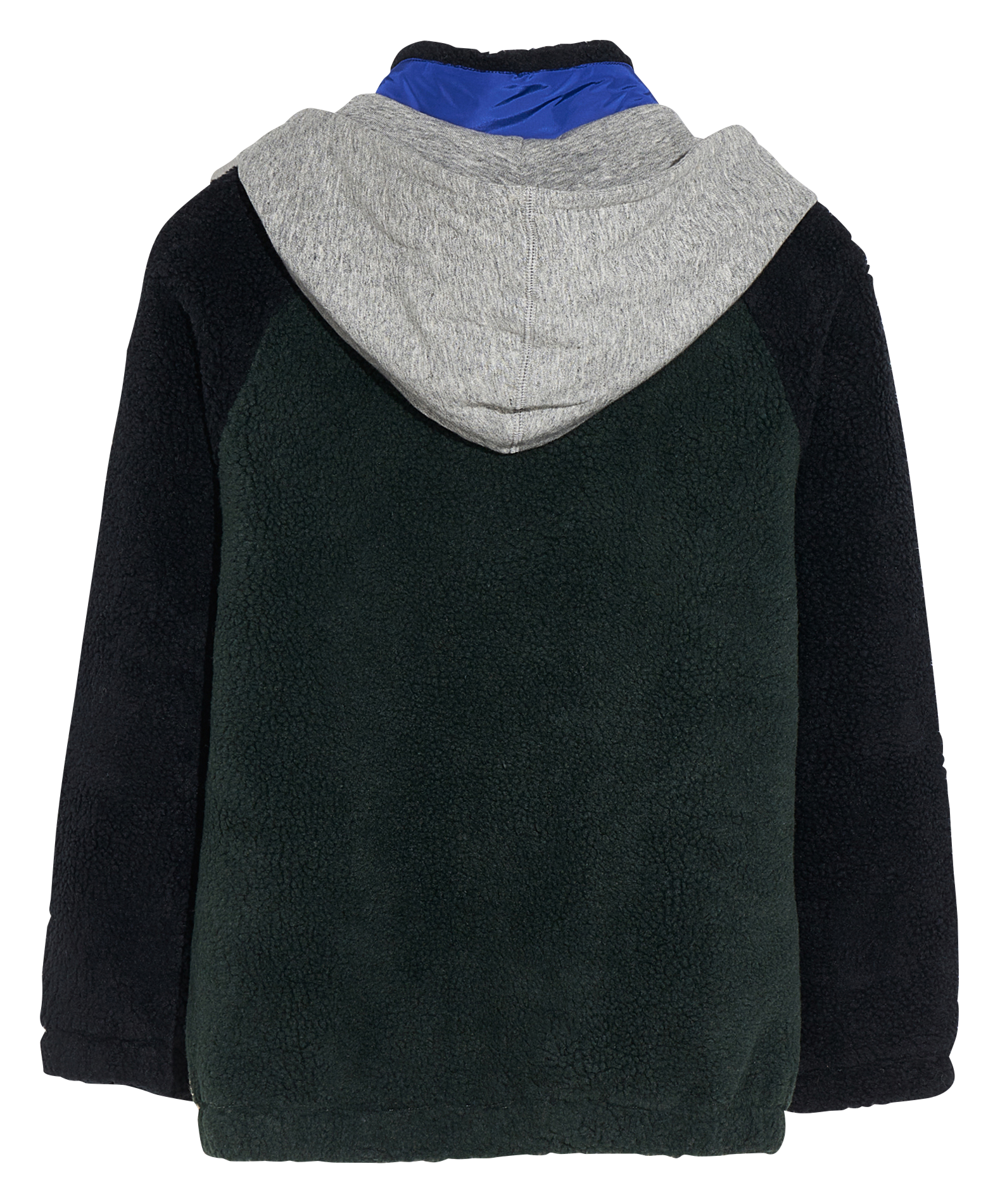 High-neck hooded Sherpa jacket BELLEROSE Brown