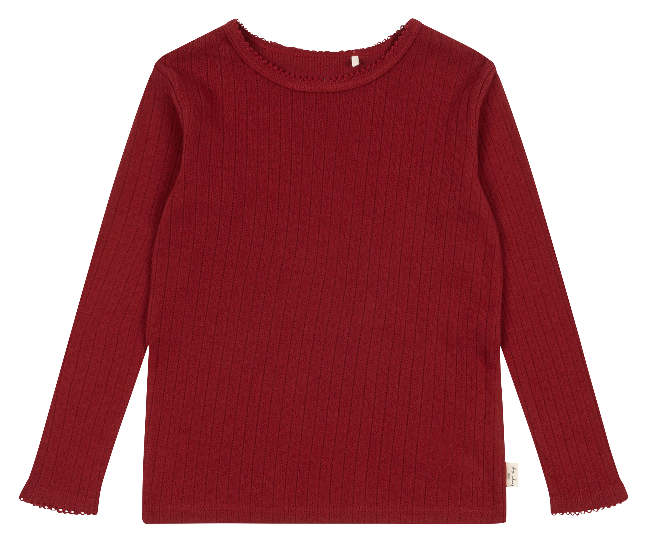 Tee-shirt col rond en bio KONGES SLOJD Rouge