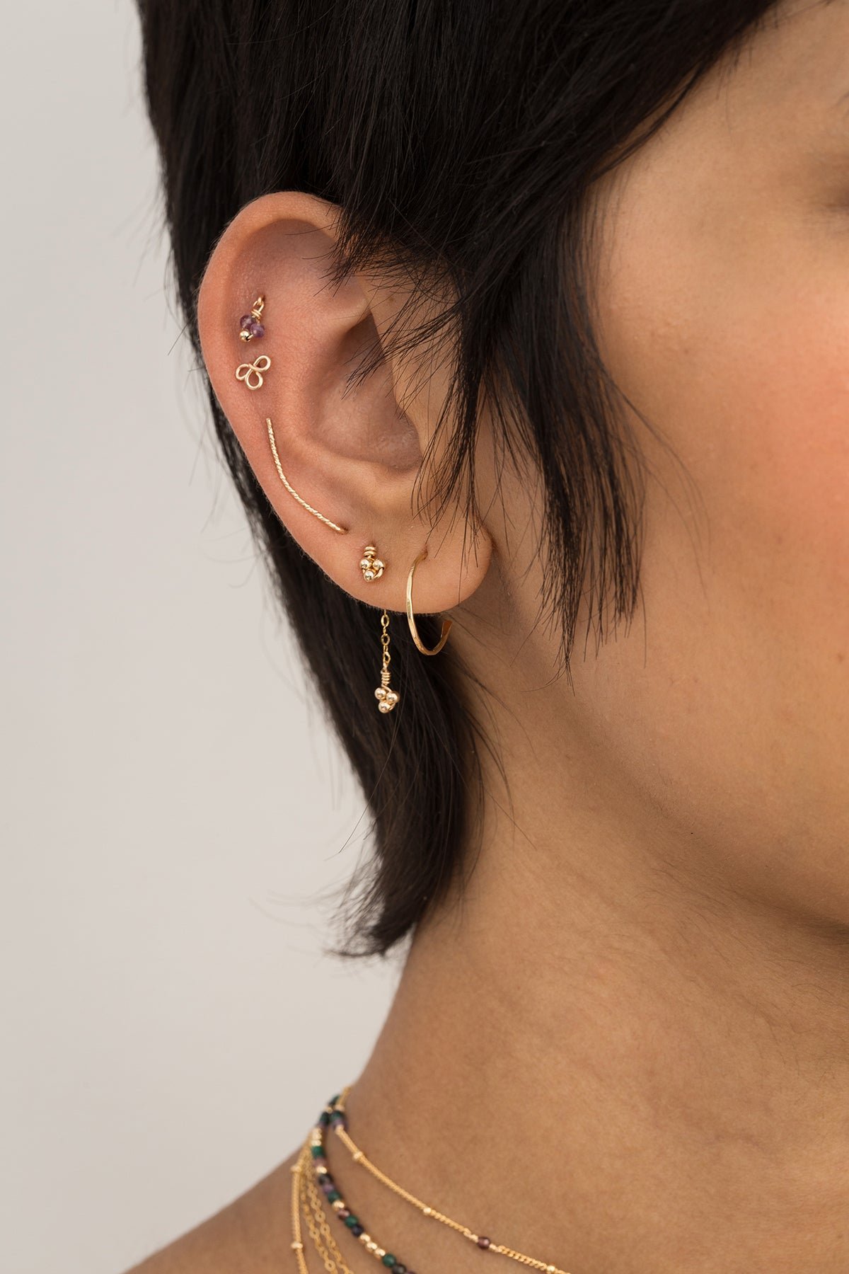 Petal studs Golden
