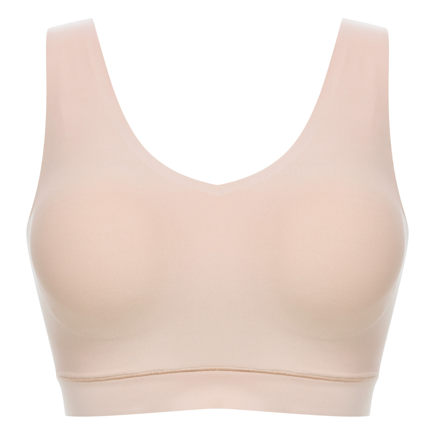 Crop top with cups Beige