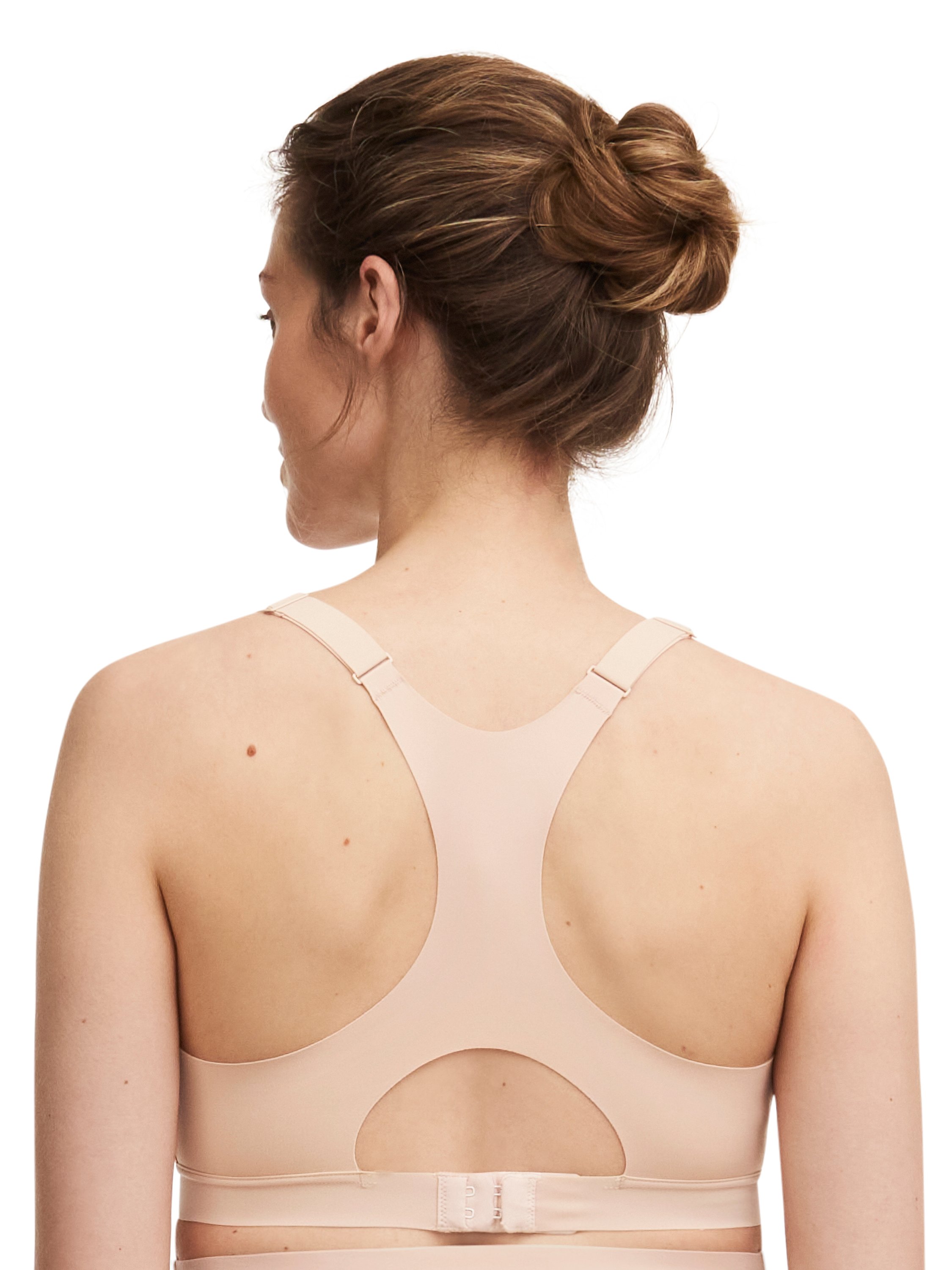 Non-wired maternity and nursing bra CHANTELLE Beige