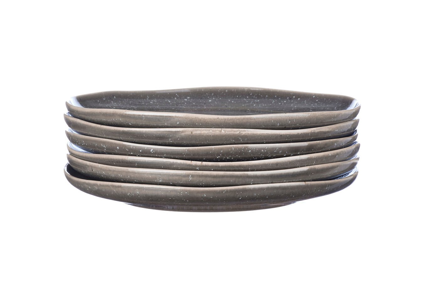 Stellar concrete gray ø27cm plate - 6 pieces BJORN Grey