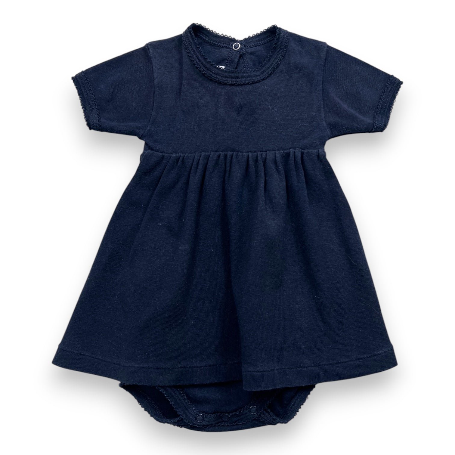 Blue baby dress - 6 months PETIT BATEAU - Seconde Main Blue