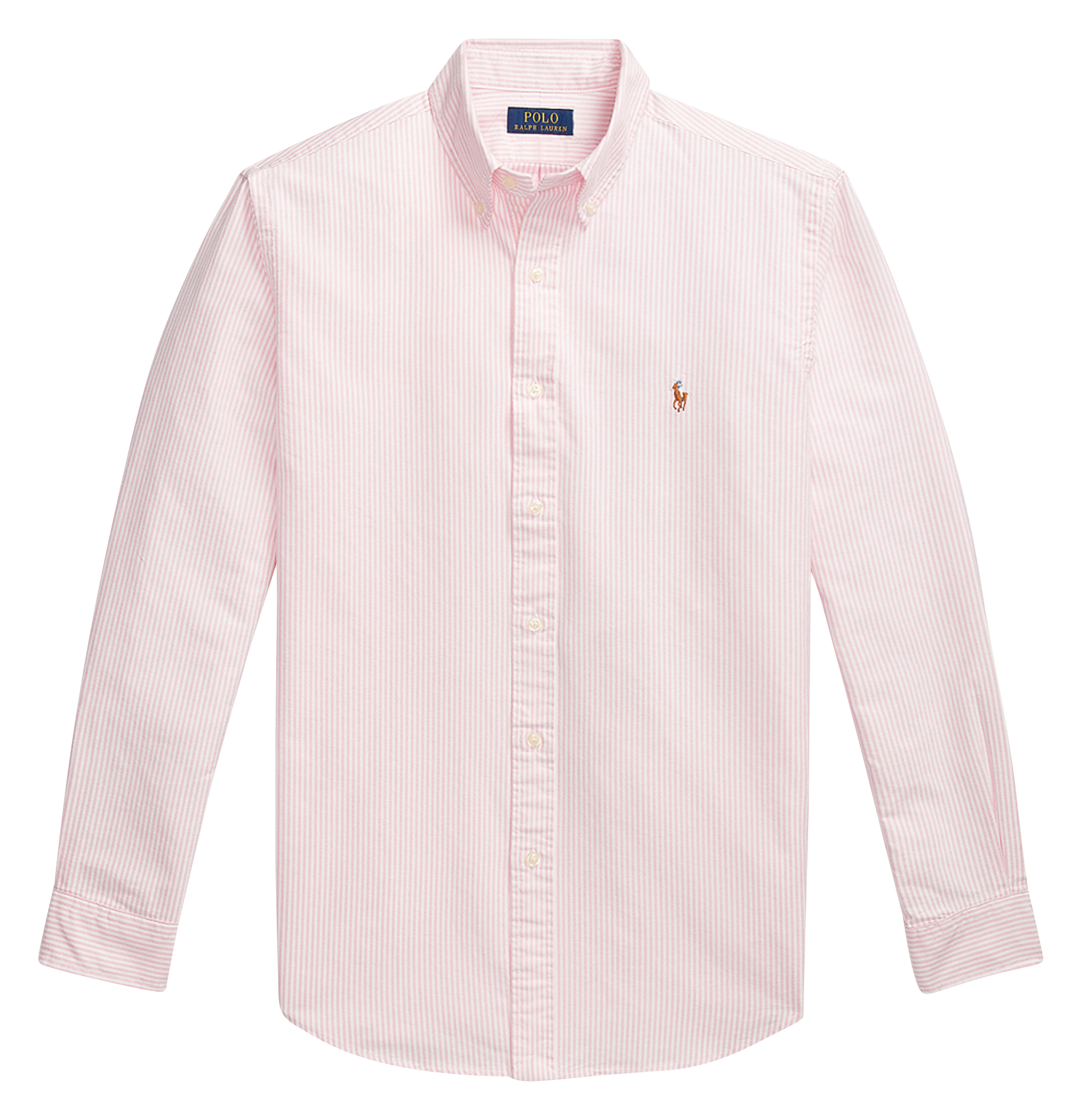 Chemise rayée en coton  Rose