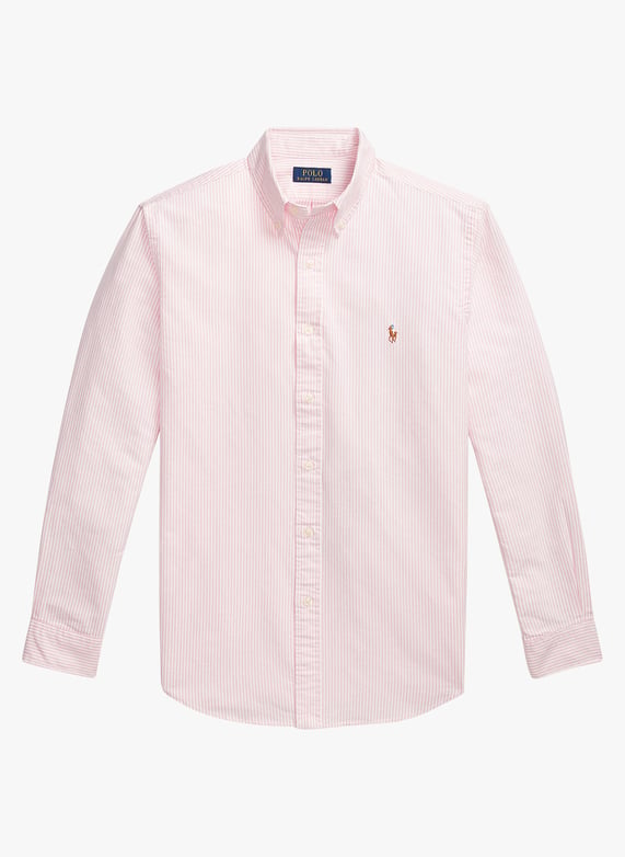 Carry Ralph Carry stripes striped shirt Pink Polo ralph lauren - Men | Place des ...