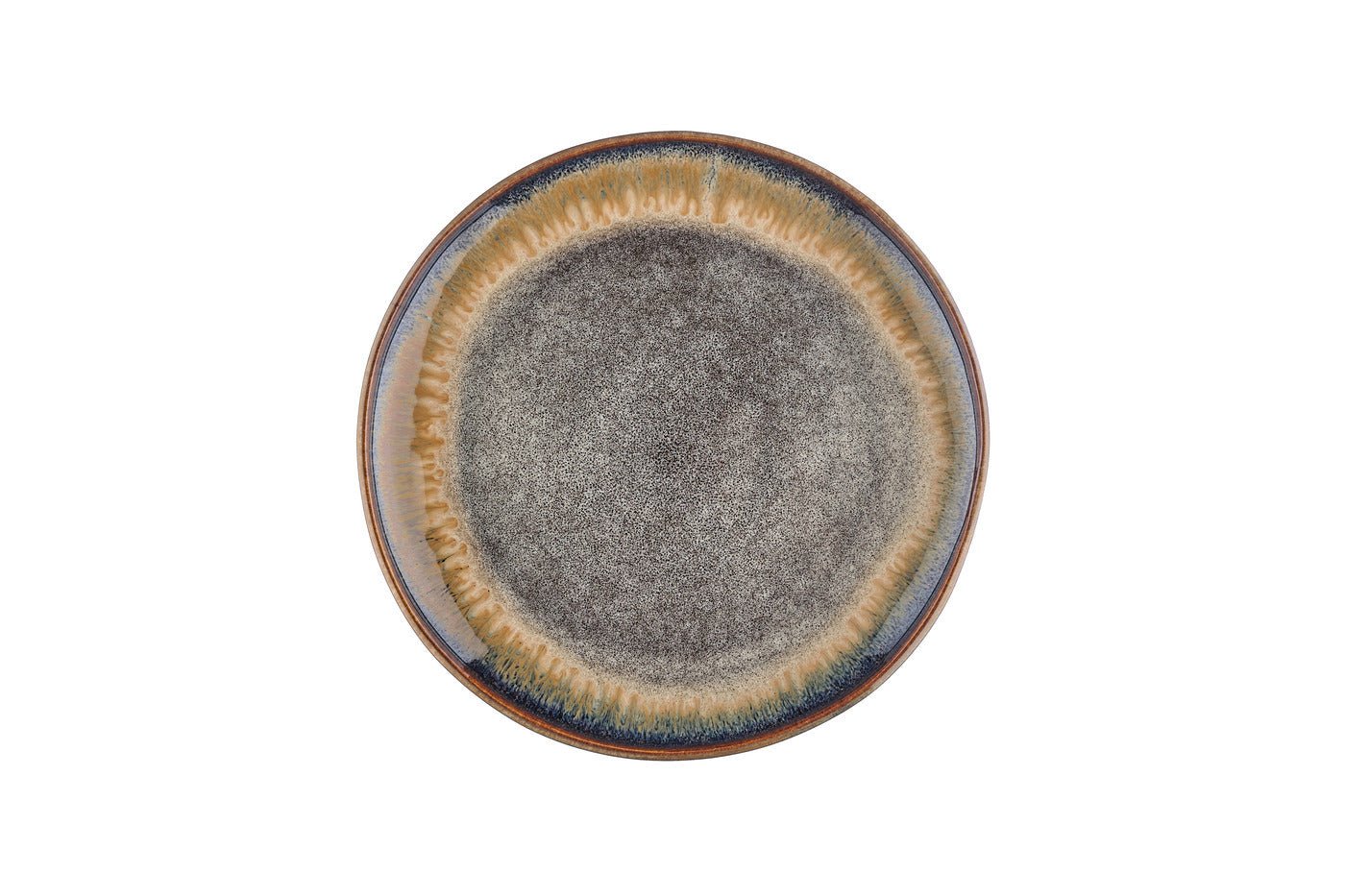 Stoneware plate - 6 pieces BJORN Brown