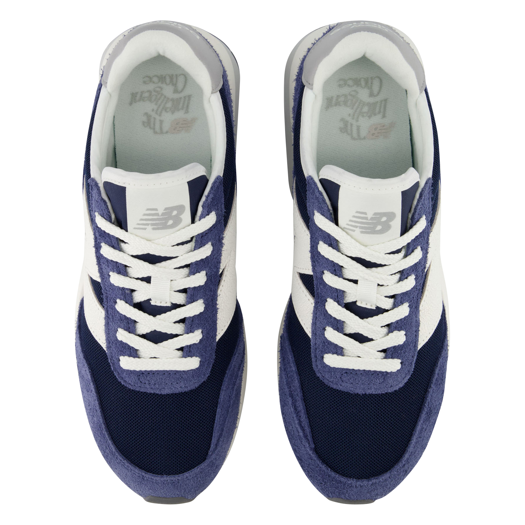 Low-top leather mix sneakers NEW BALANCE Blue