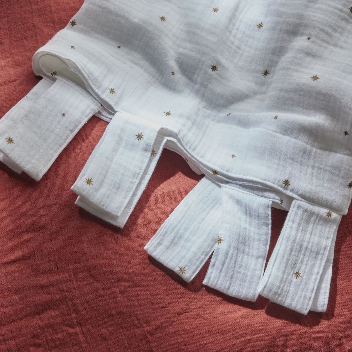 Printed cotton curtain TODAY LINGE DE MAISON White