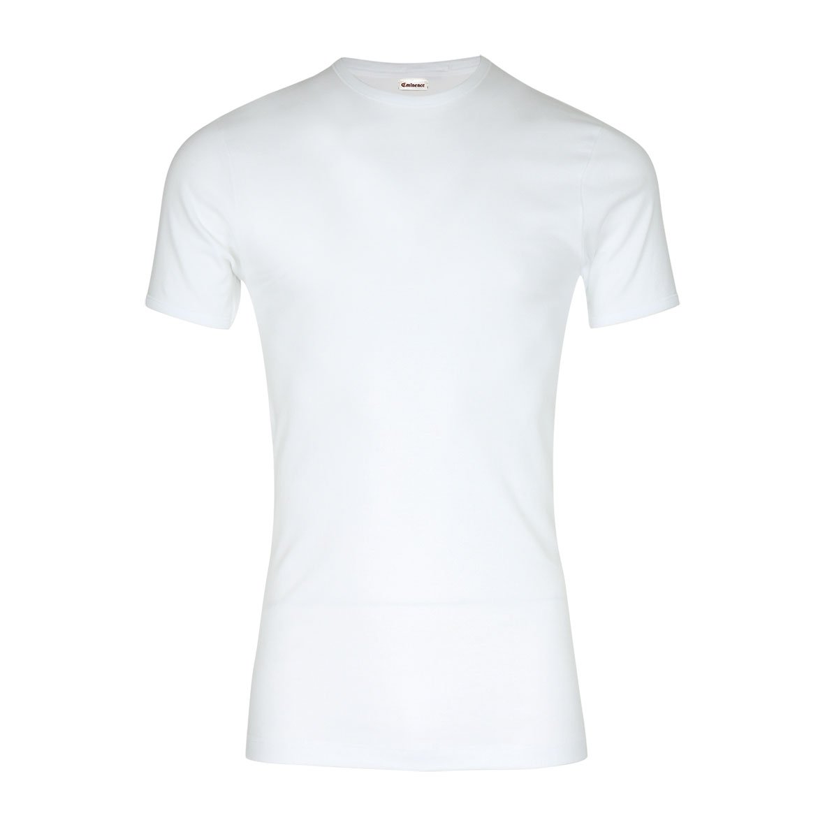 Round neck short sleeve t-shirt for men, made of premium pure cotton in France by Eminence. EMINENCE White