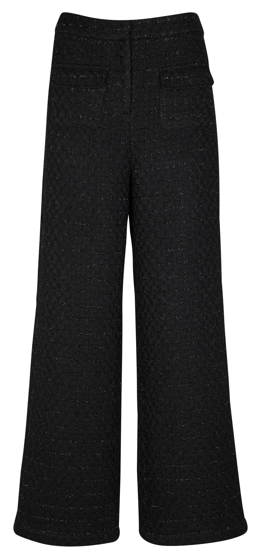 Pantalon large aspect tweed SUNCOO Noir