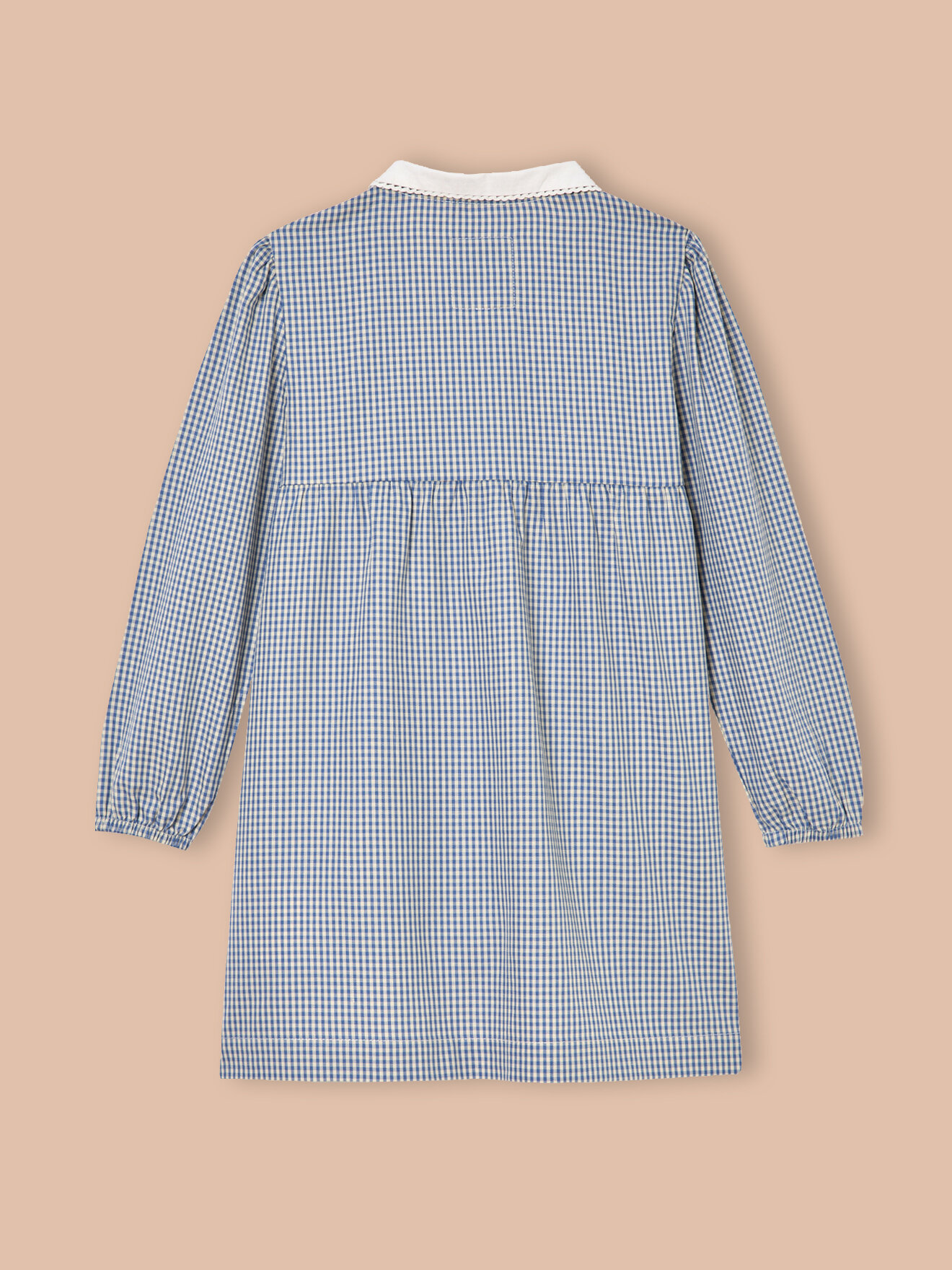Gingham apron CYRILLUS Blue