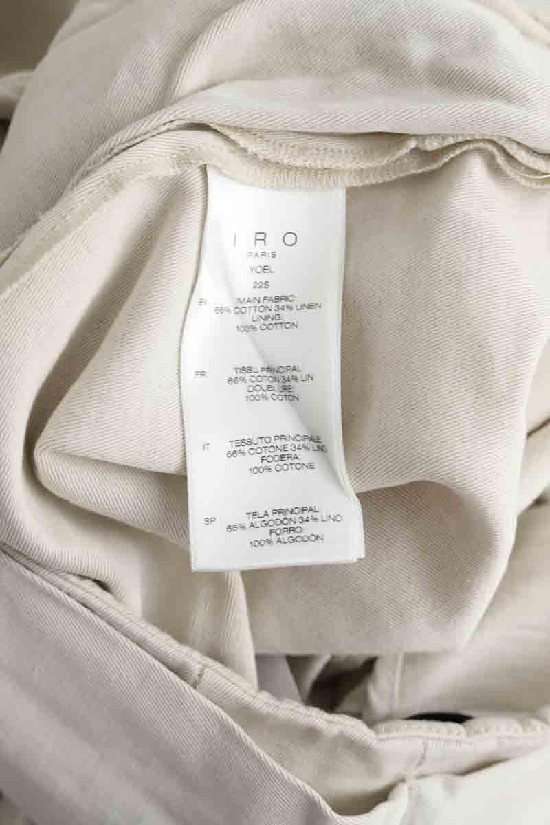 Cotton pants IRO - Seconde Main Beige