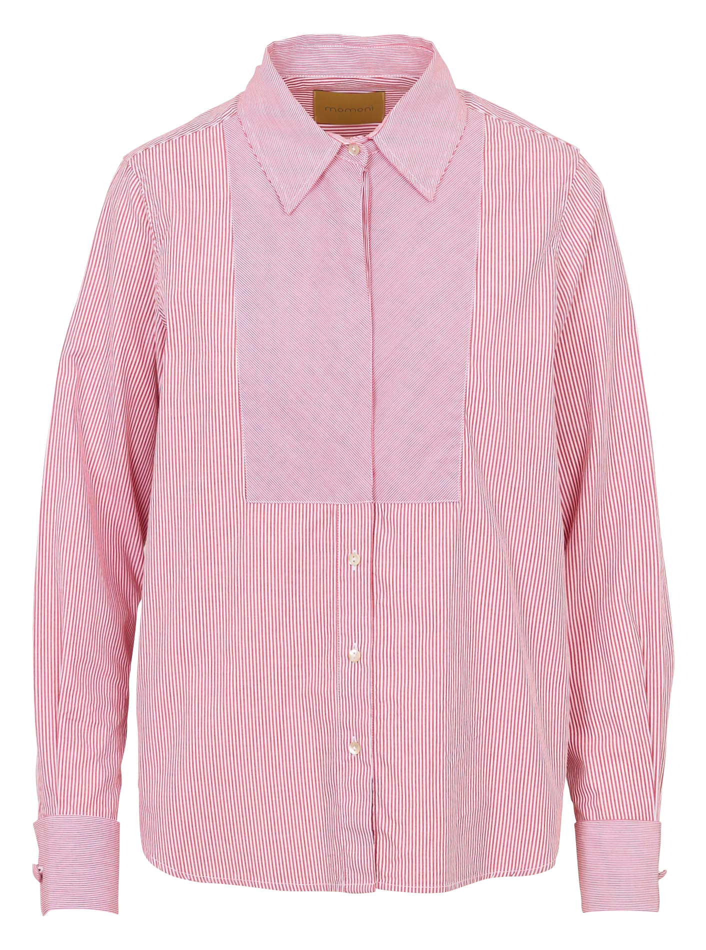 Chemise col classique en coton MOMONI Rouge