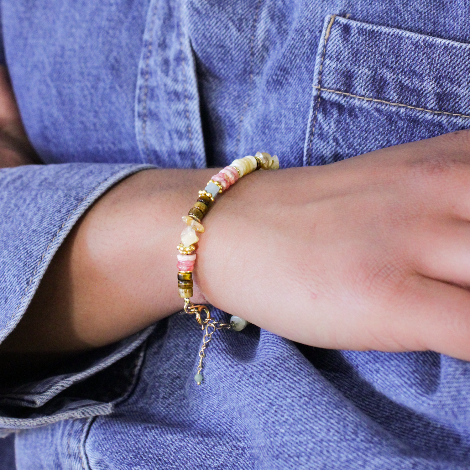 Heishi bracelet - Halima L'ATELIER DES DAMES Golden