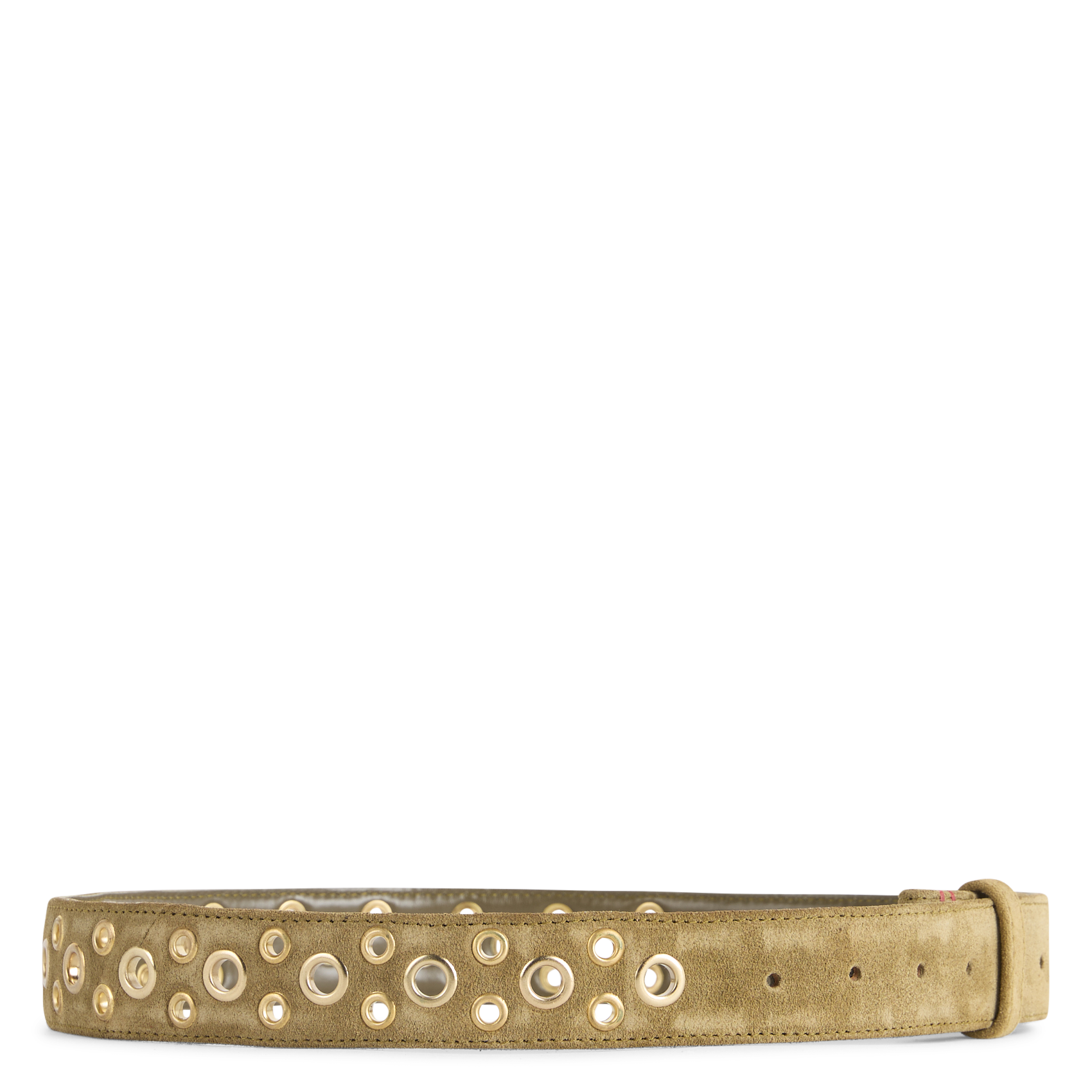 Riem van gemengd suèdeleer Groen