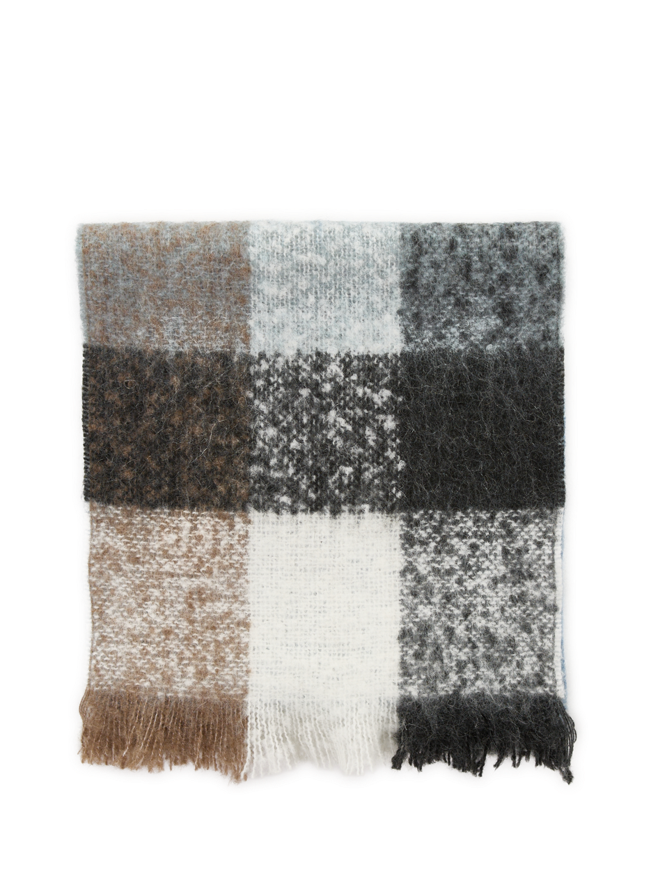 Geruite sjaal met rafelige randen SAISON 1865 Veelkleurig