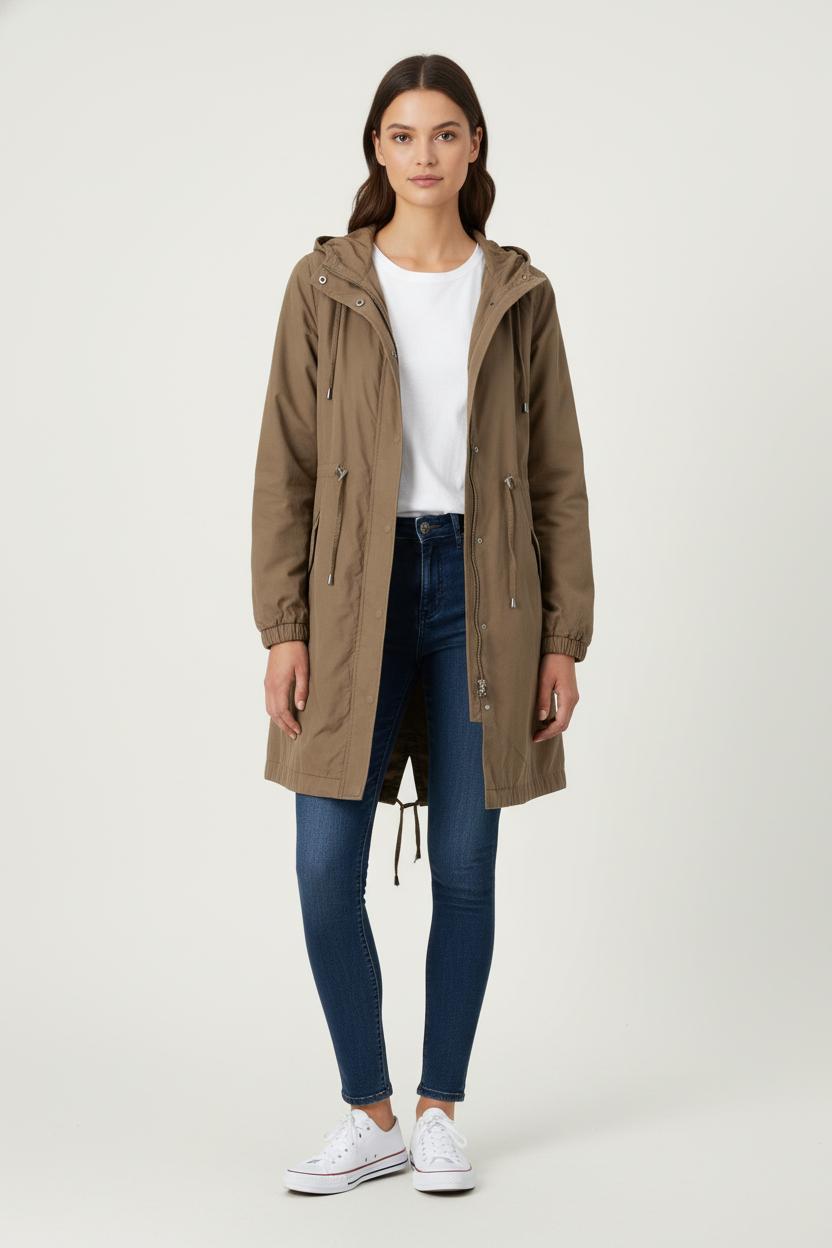 Long coat COMPTOIR DES COTONNIERS - Seconde main Brown