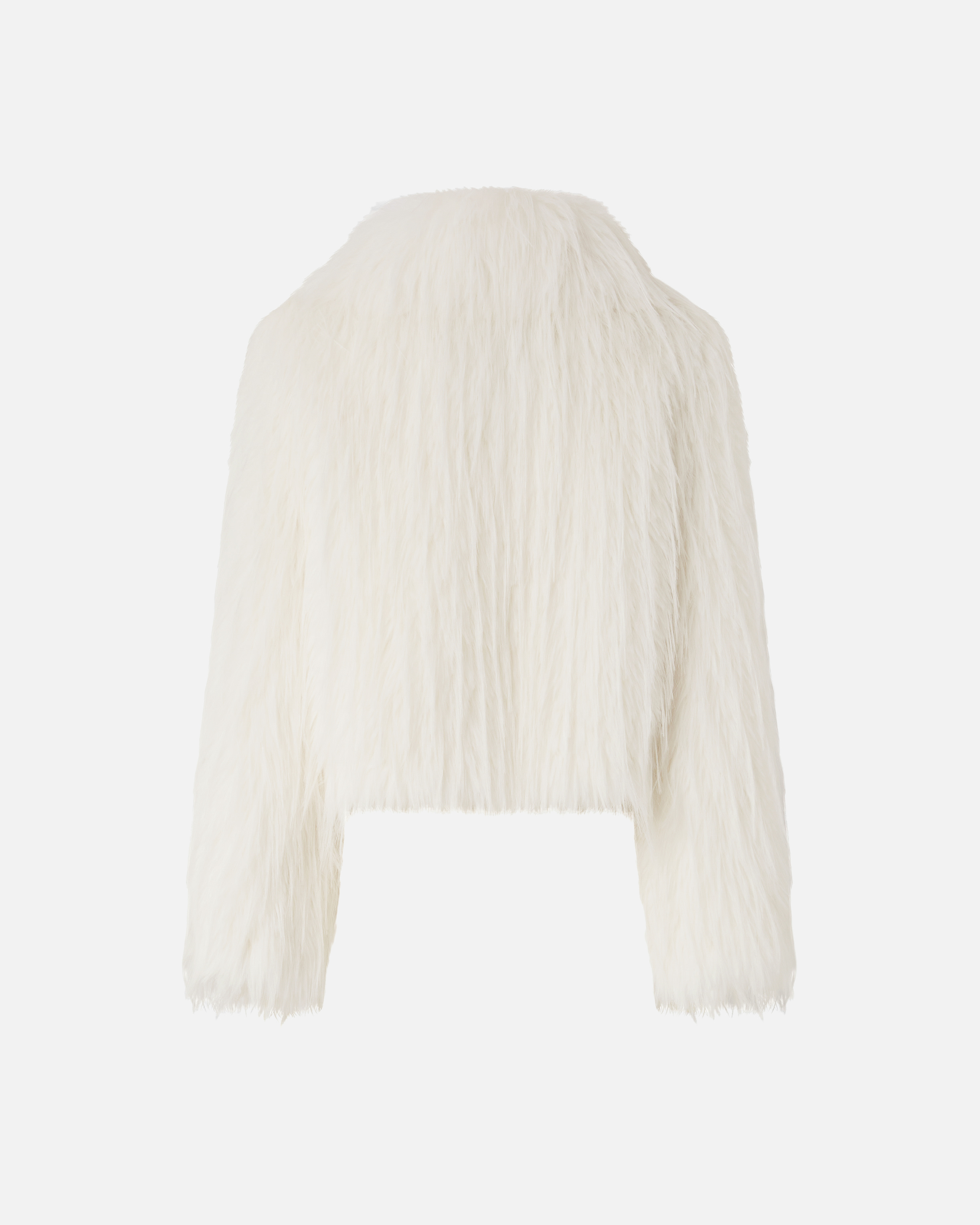 Faux fur coat PINKO White