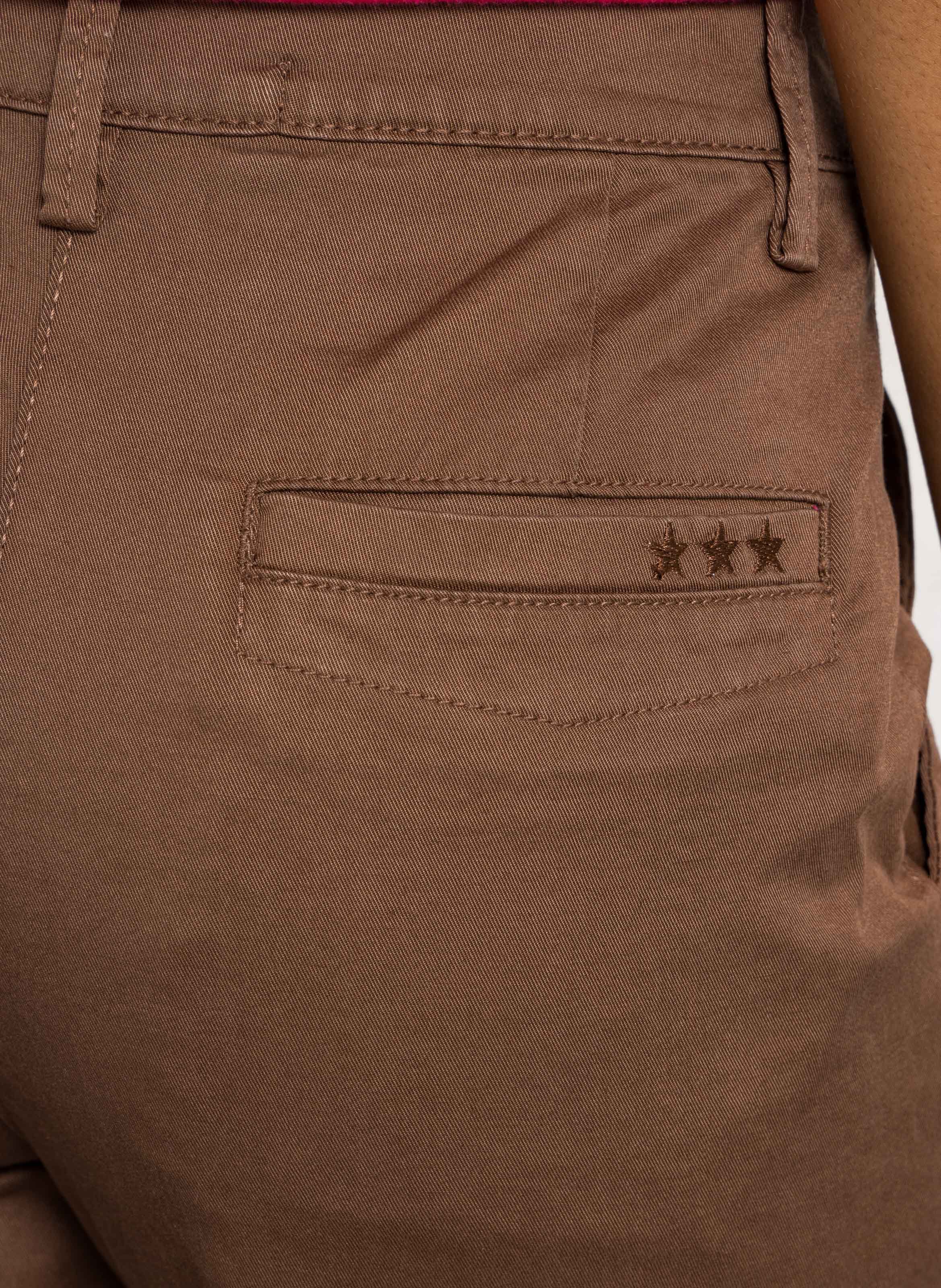 Gerade geschnittene Chino-Hose SUD EXPRESS Braun