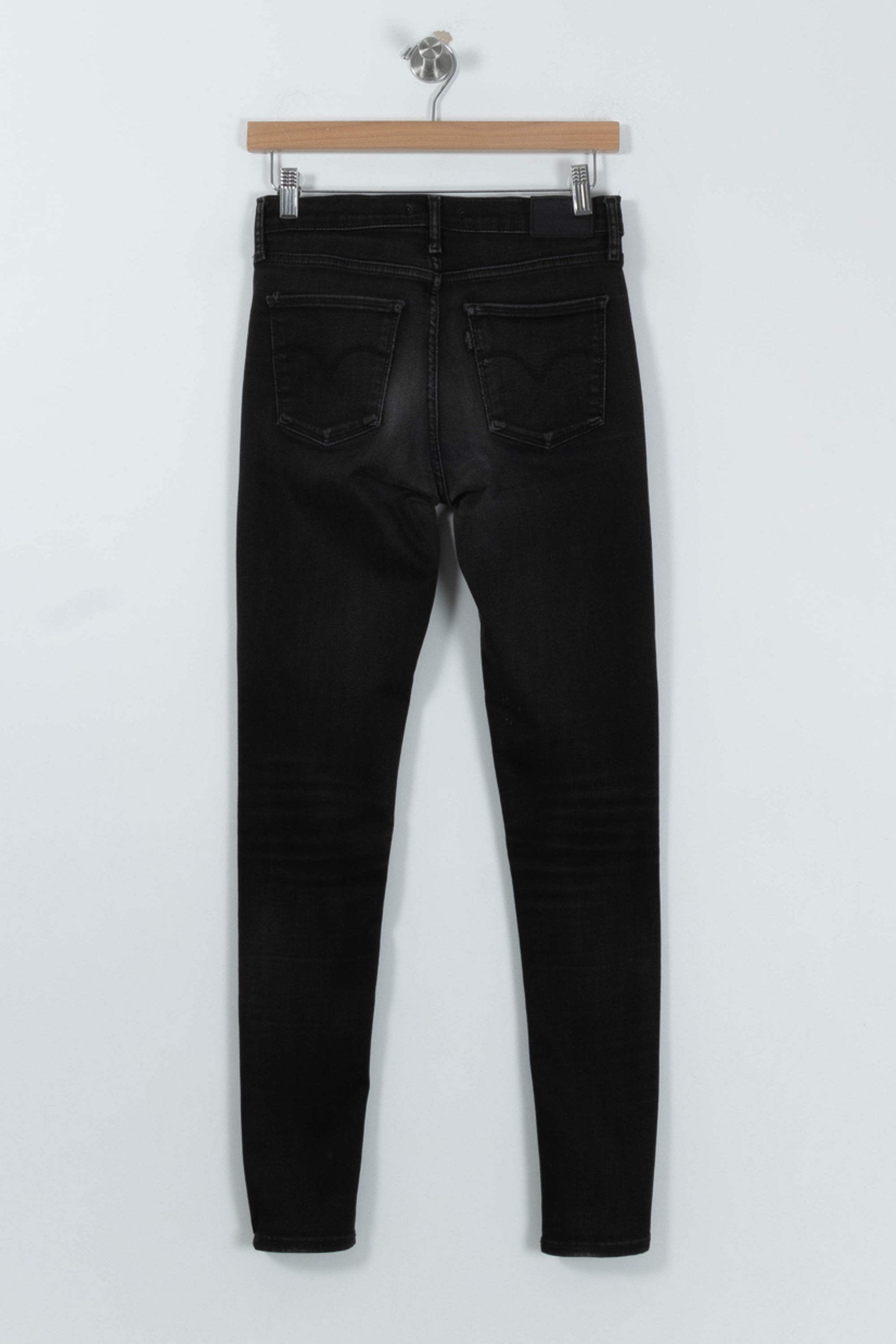 Cropped slim jeans with studs LEVI'S - Seconde main Black