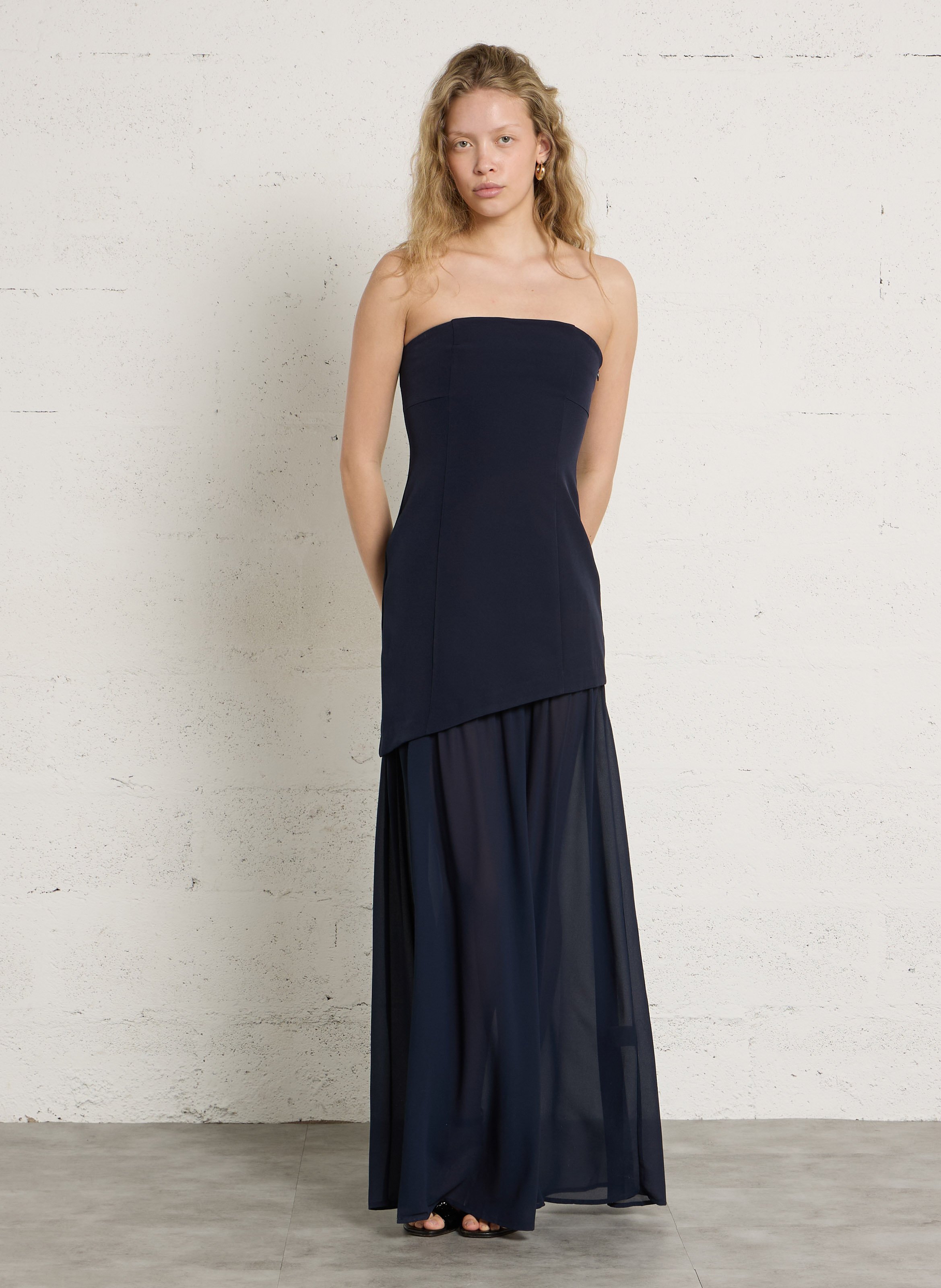 Ärmelloses Kleid mit Schlitz LA PETITE ETOILE Blau