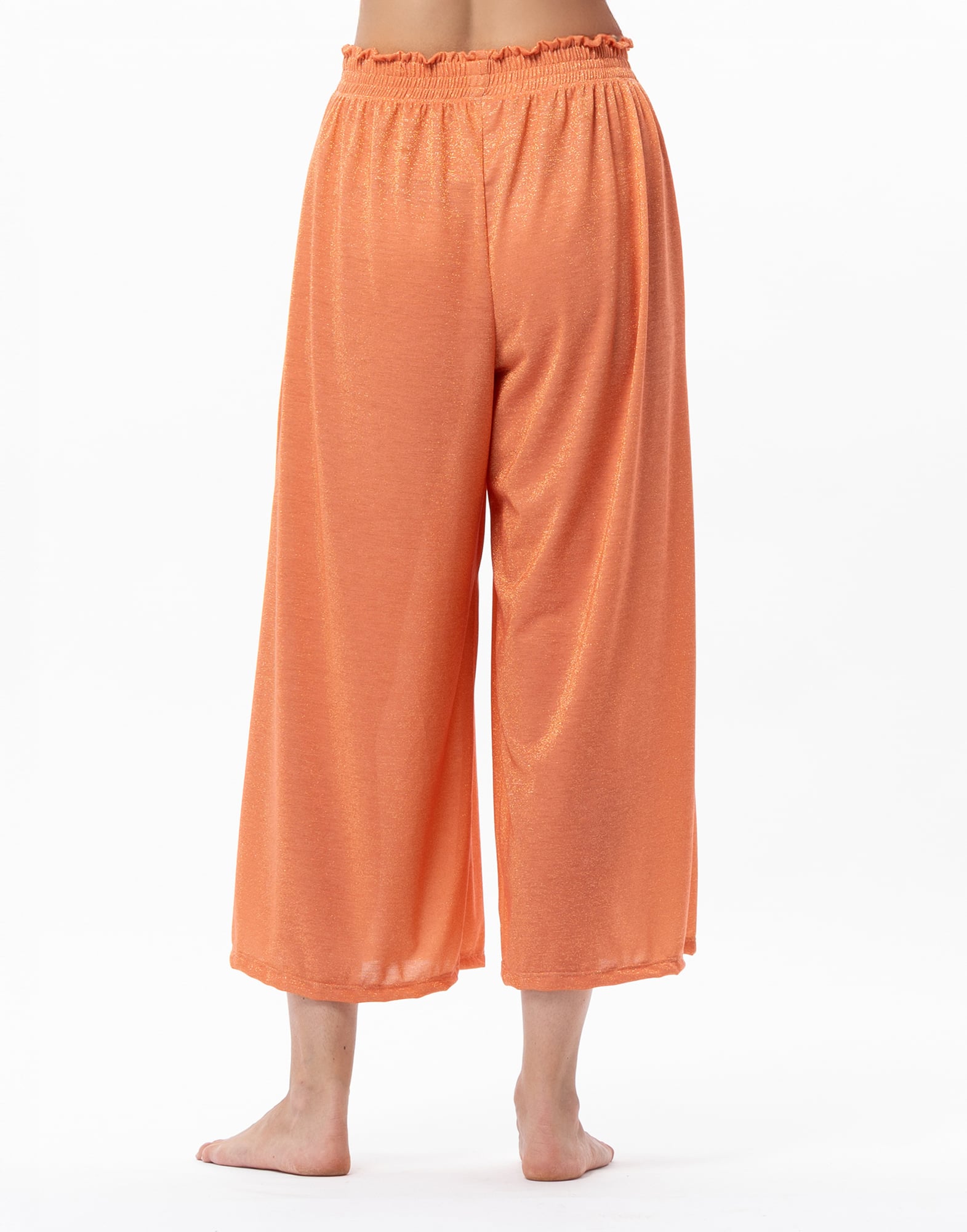 Pantalon en maille lurex LE CHAT Orange