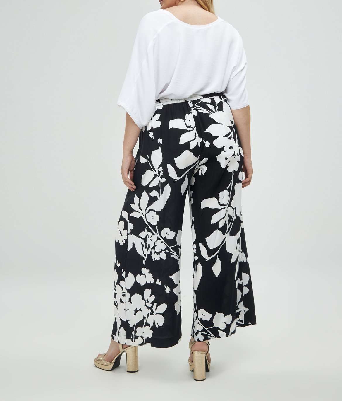 Weite Taillenhose mit Blumenprint MAT FASHION Mehrfarbig