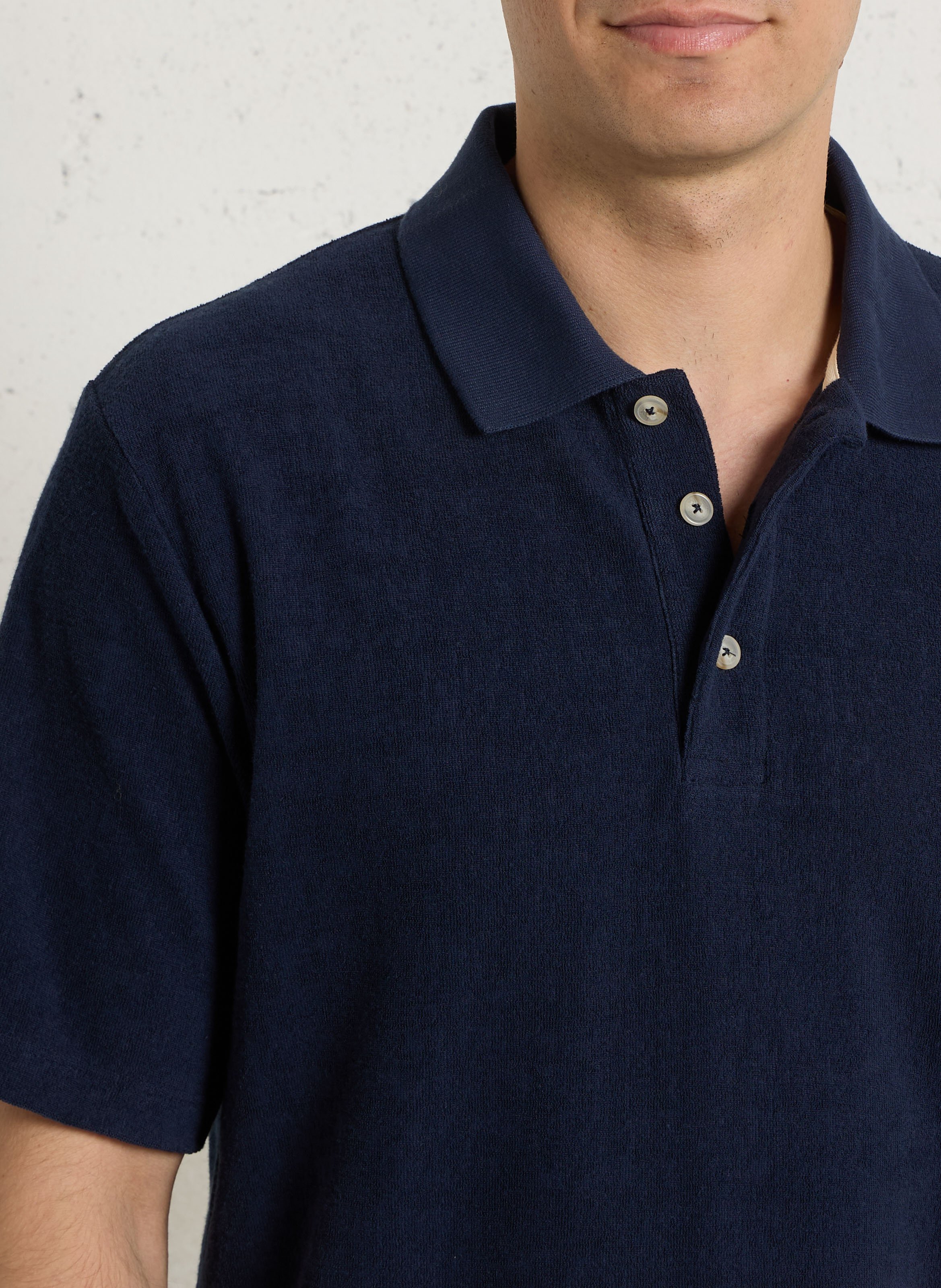 Oversized cotton polo shirt ARMOR LUX Blue