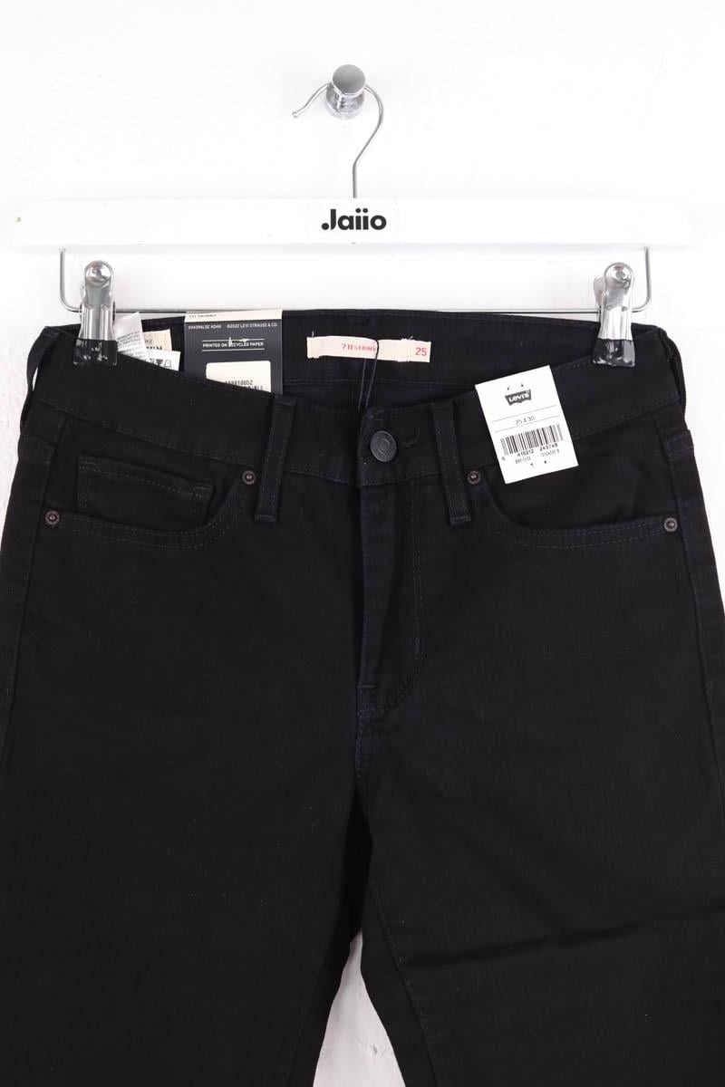 Cropped slim jeans with studs LEVI'S - Seconde main Black