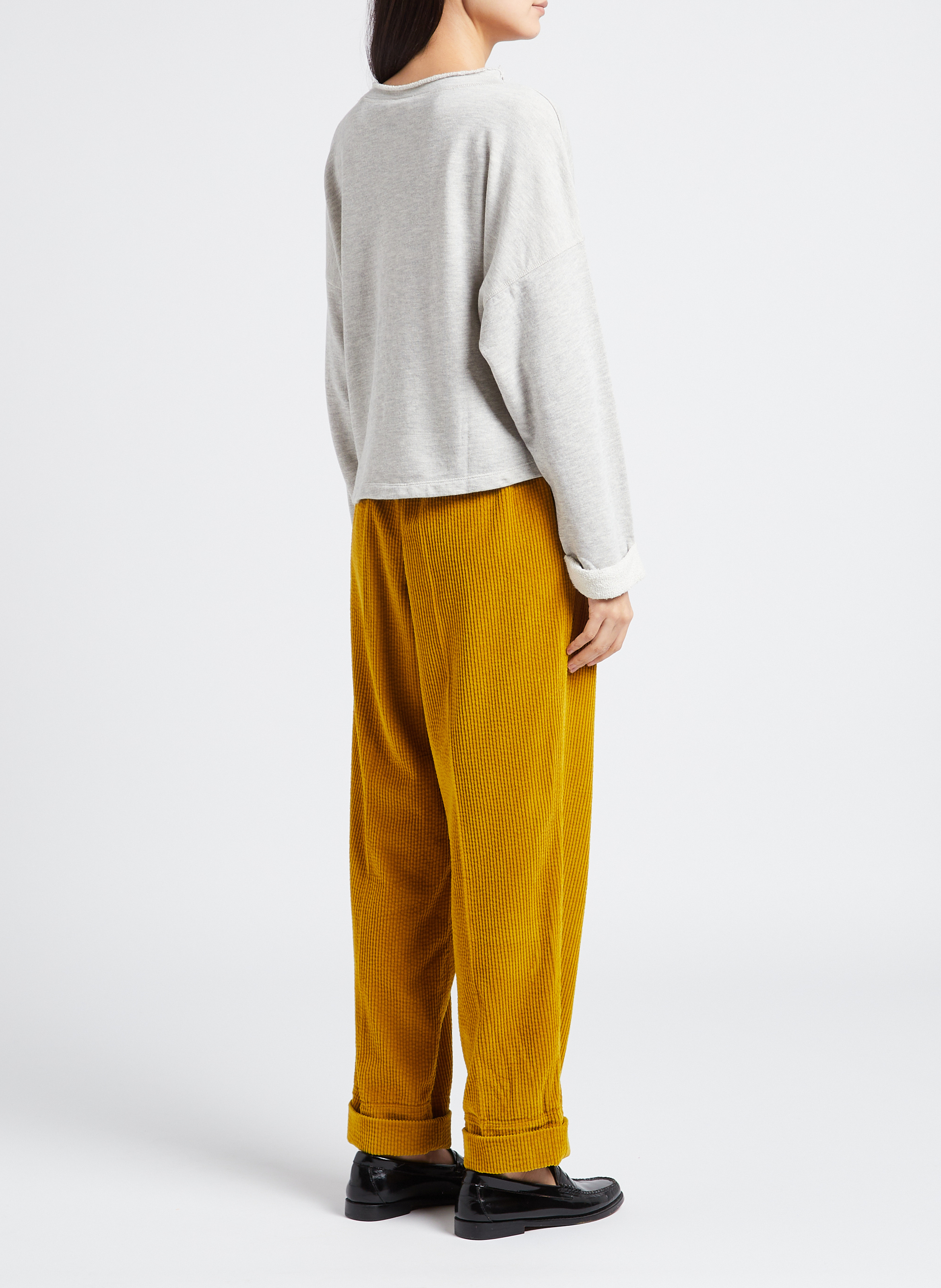 Rundhals-Sweatshirt aus Baumwoll-Mix AMERICAN VINTAGE Grau