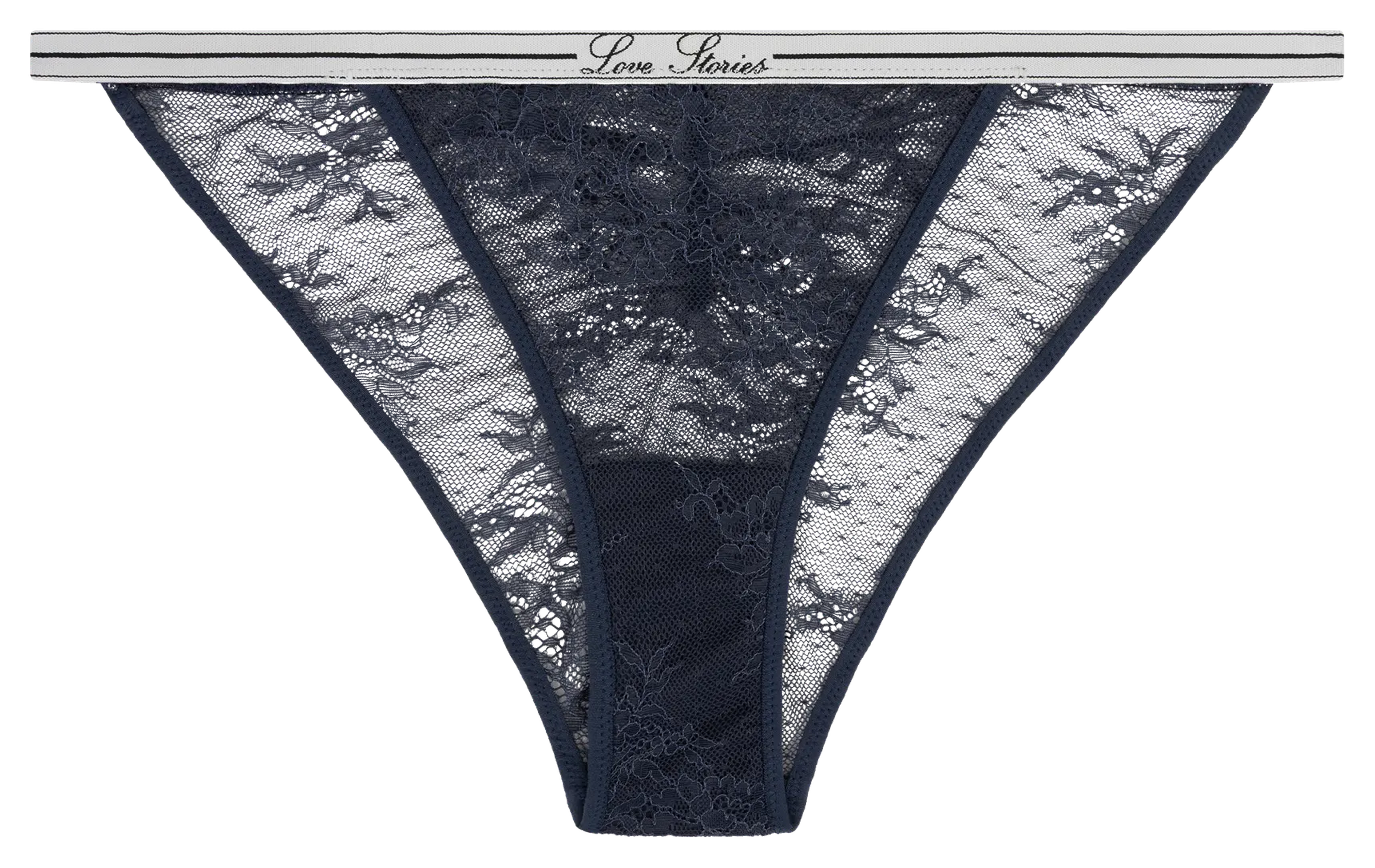Culotte transparente en dentelle LOVE STORIES Bleu