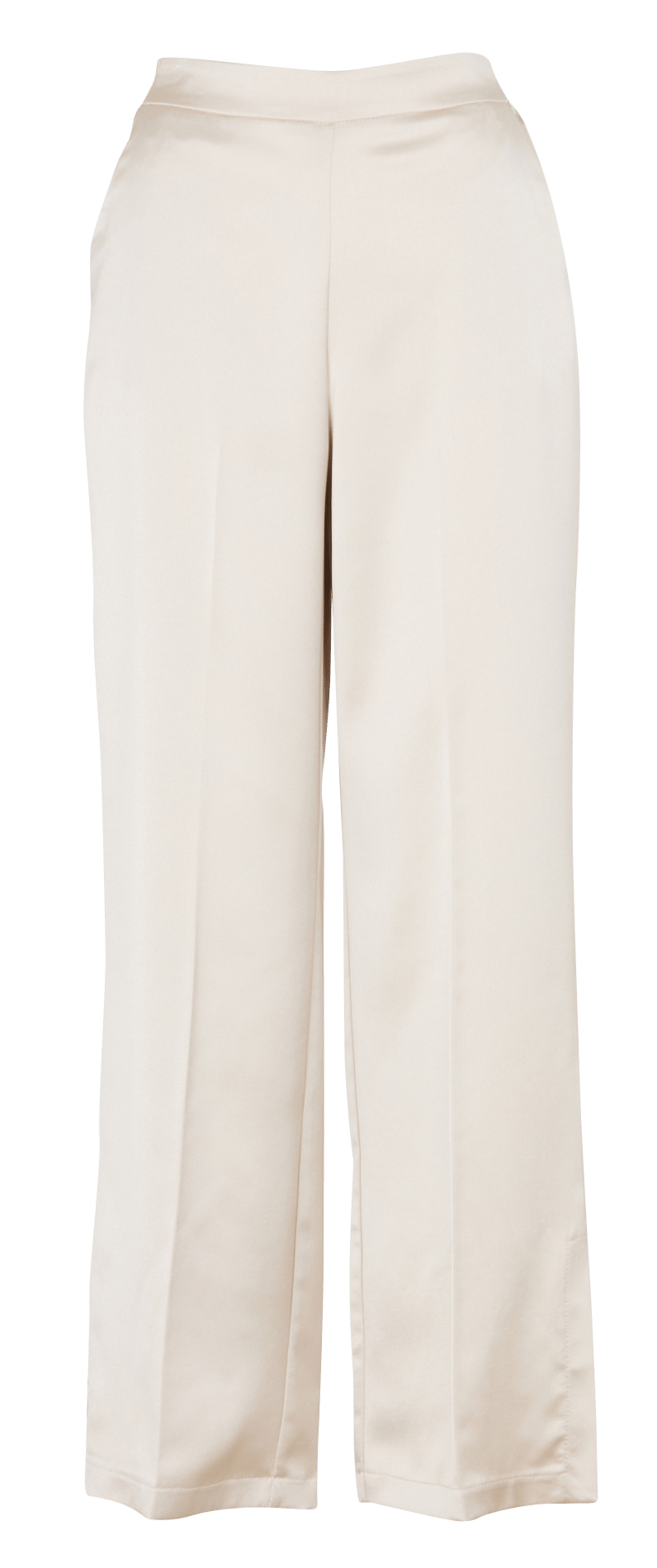 Pantalon droit satin fendu IMPERIAL Beige