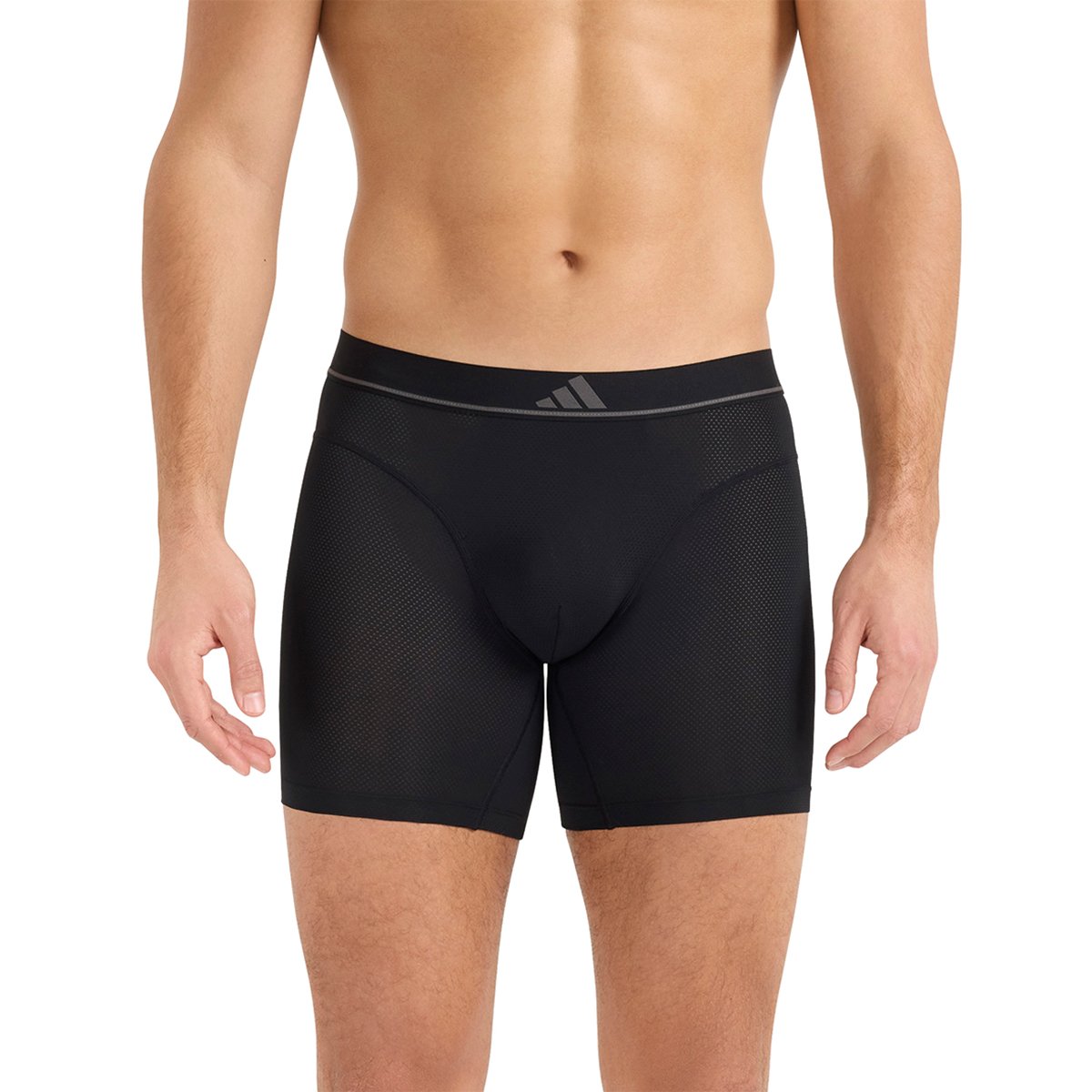 Pack of 2 long boxer briefs ADIDAS UNDERWEAR Black
