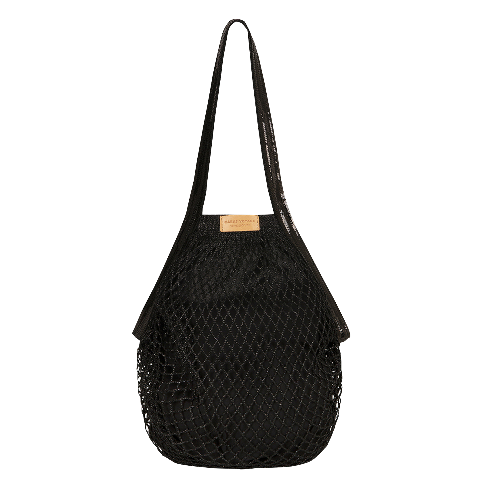 Boodschappennetje van biologisch katoen VANESSA BRUNO Zwart